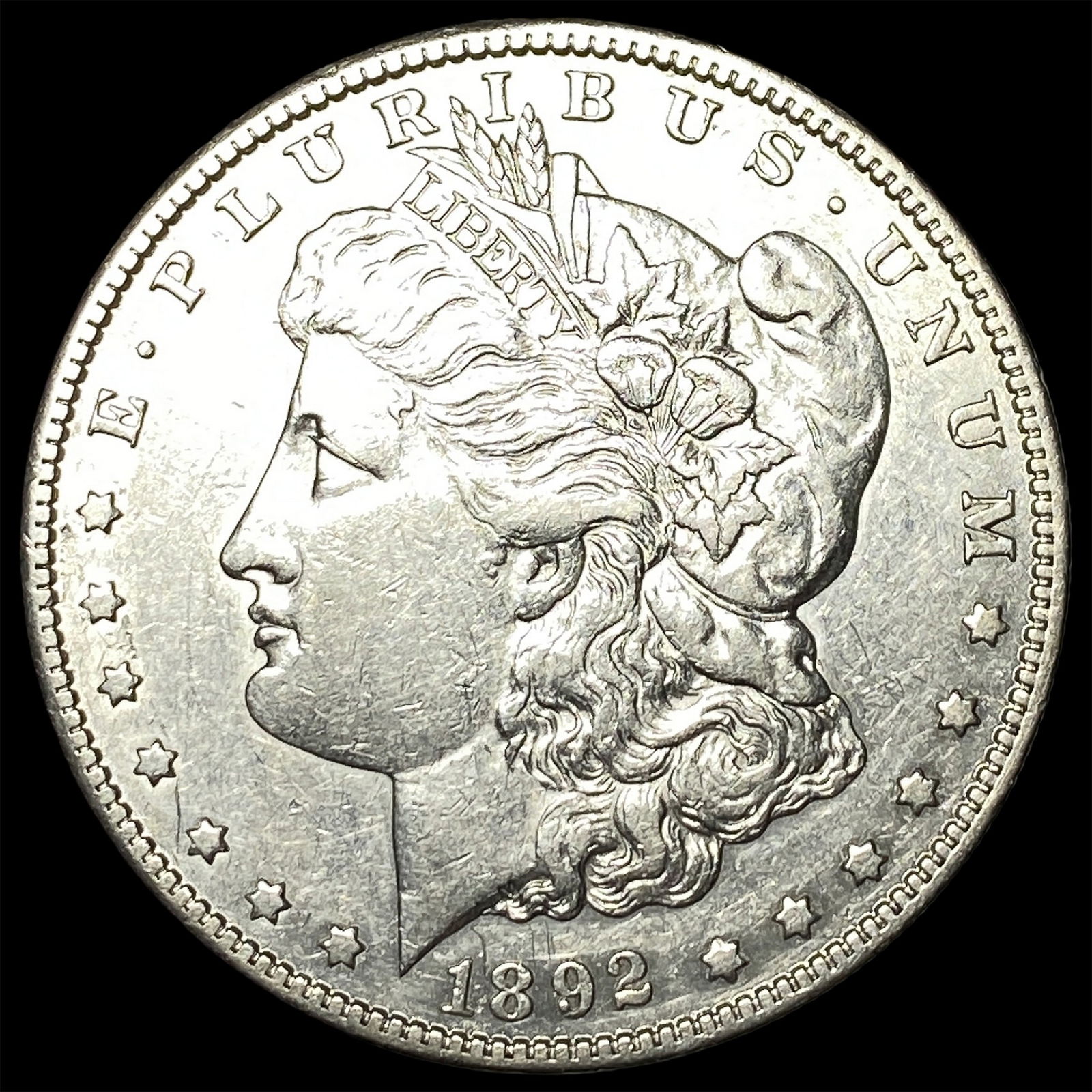 1892-S Silver Morgan Dollar CLOSELY UNCIRCULATED: 1892-S Silver Morgan Dollar CLOSELY UNCIRCULATED
