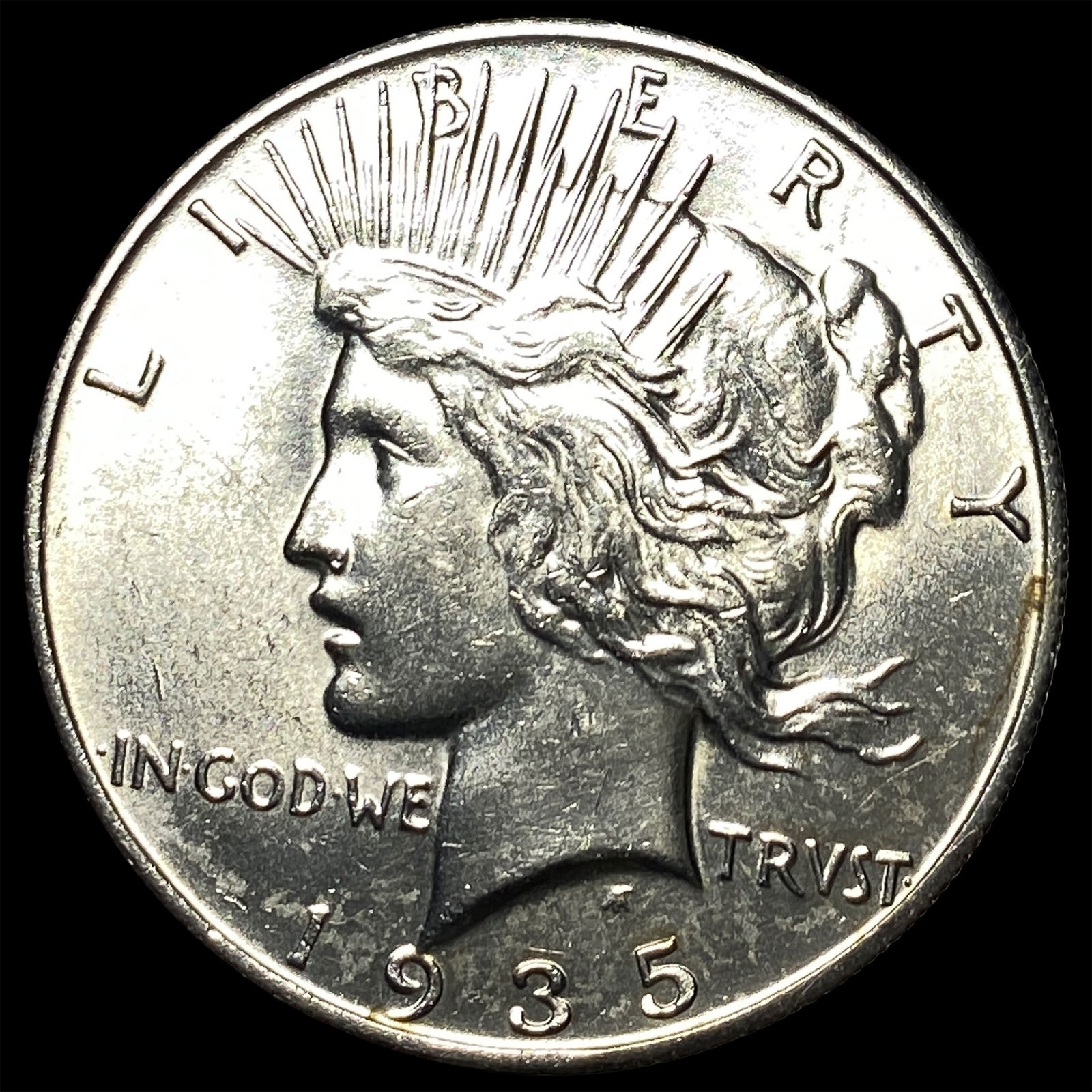 1935 Silver Peace Dollar CLOSELY UNCIRCULATED: 1935 Silver Peace Dollar CLOSELY UNCIRCULATED