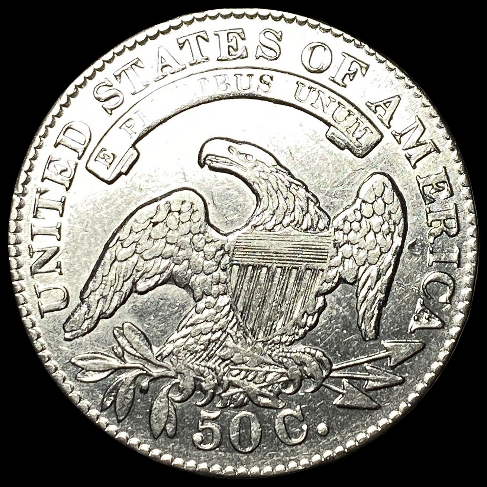 1833 Capped Bust Half Dollar UNCIRCULATED - 2