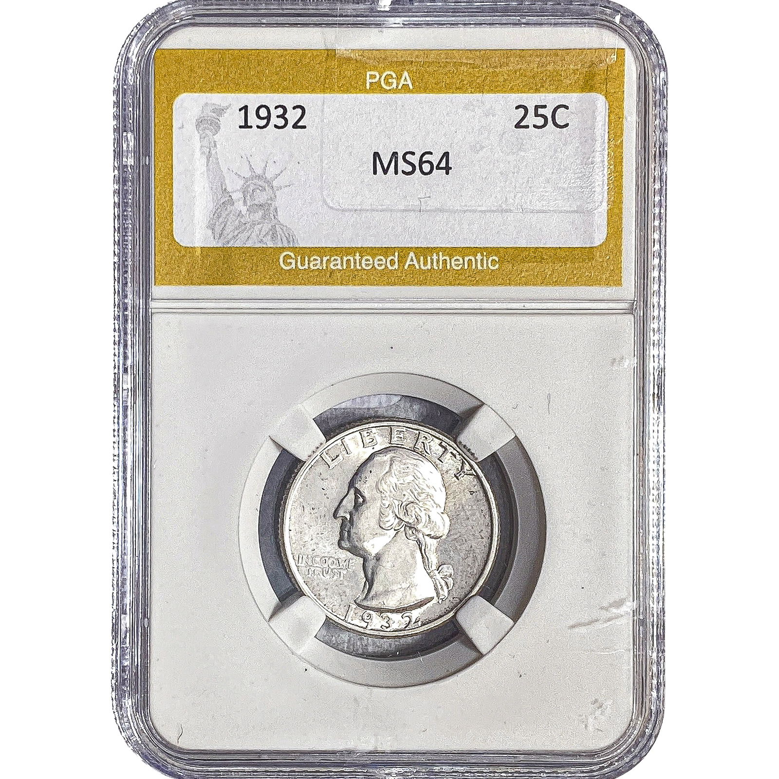 1932 Washington Silver Quarter PGA MS64: 1932 Washington Silver Quarter PGA MS64
