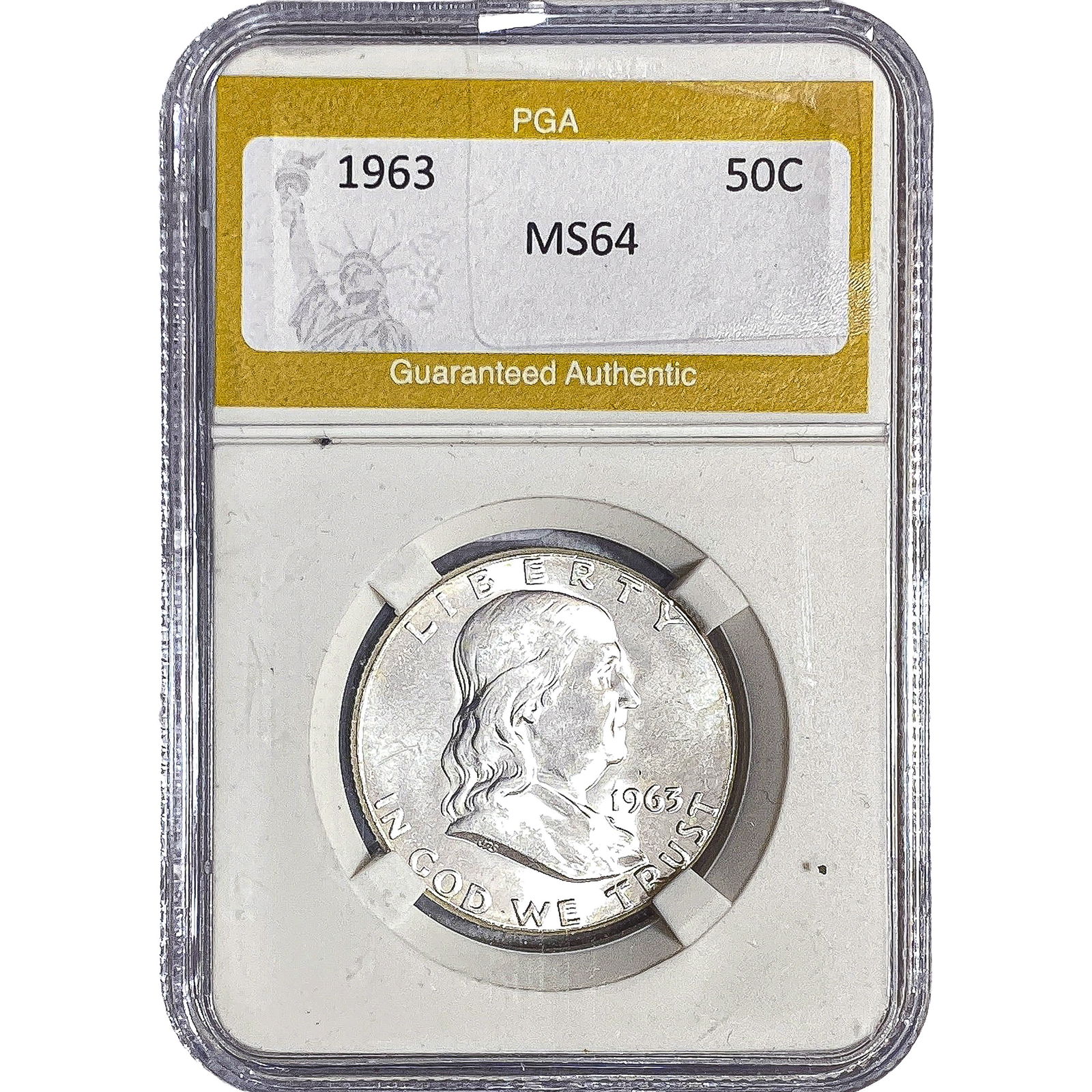 1963 Franklin Half Dollar PGA MS64 (1 of 2)