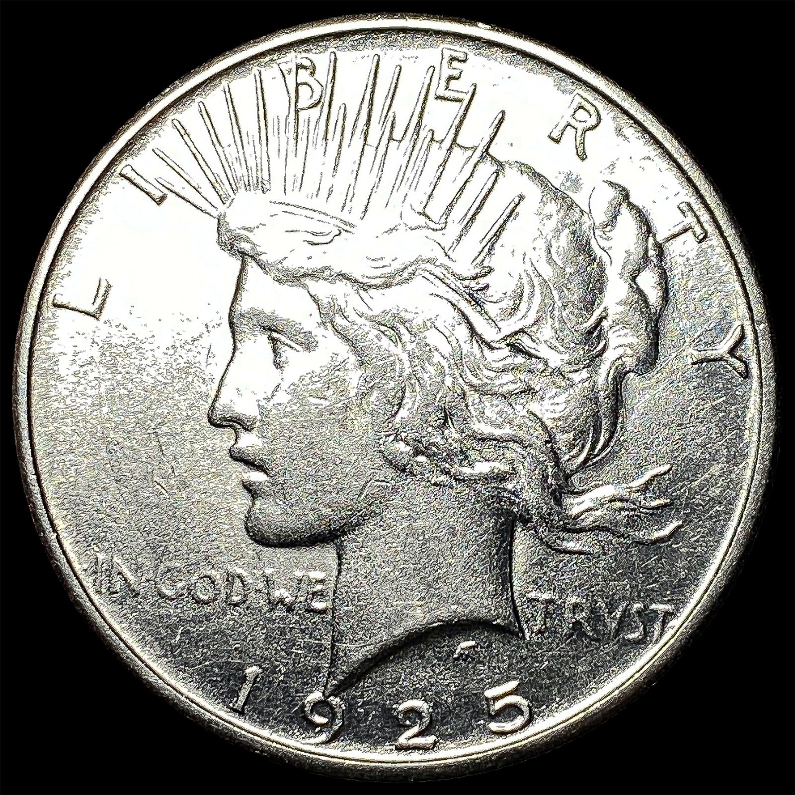 1925-S Silver Peace Dollar CLOSELY UNCIRCULATED: 1925-S Silver Peace Dollar CLOSELY UNCIRCULATED