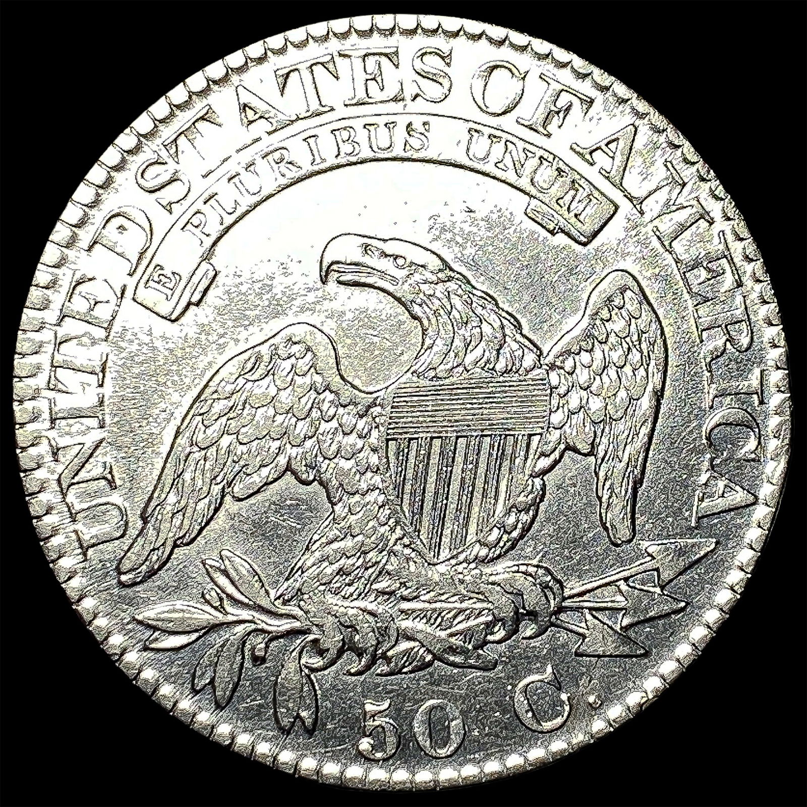 1824 Capped Bust Half Dollar CLOSELY UNCIRCULATED - 2
