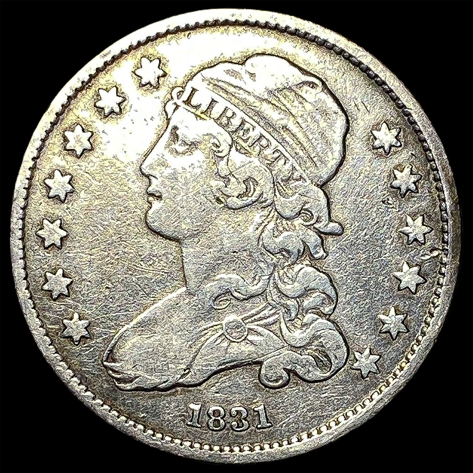 1831 Capped Bust Silver Quarter ABOUT UNCIRCULATED: 1831 Capped Bust Silver Quarter ABOUT UNCIRCULATED