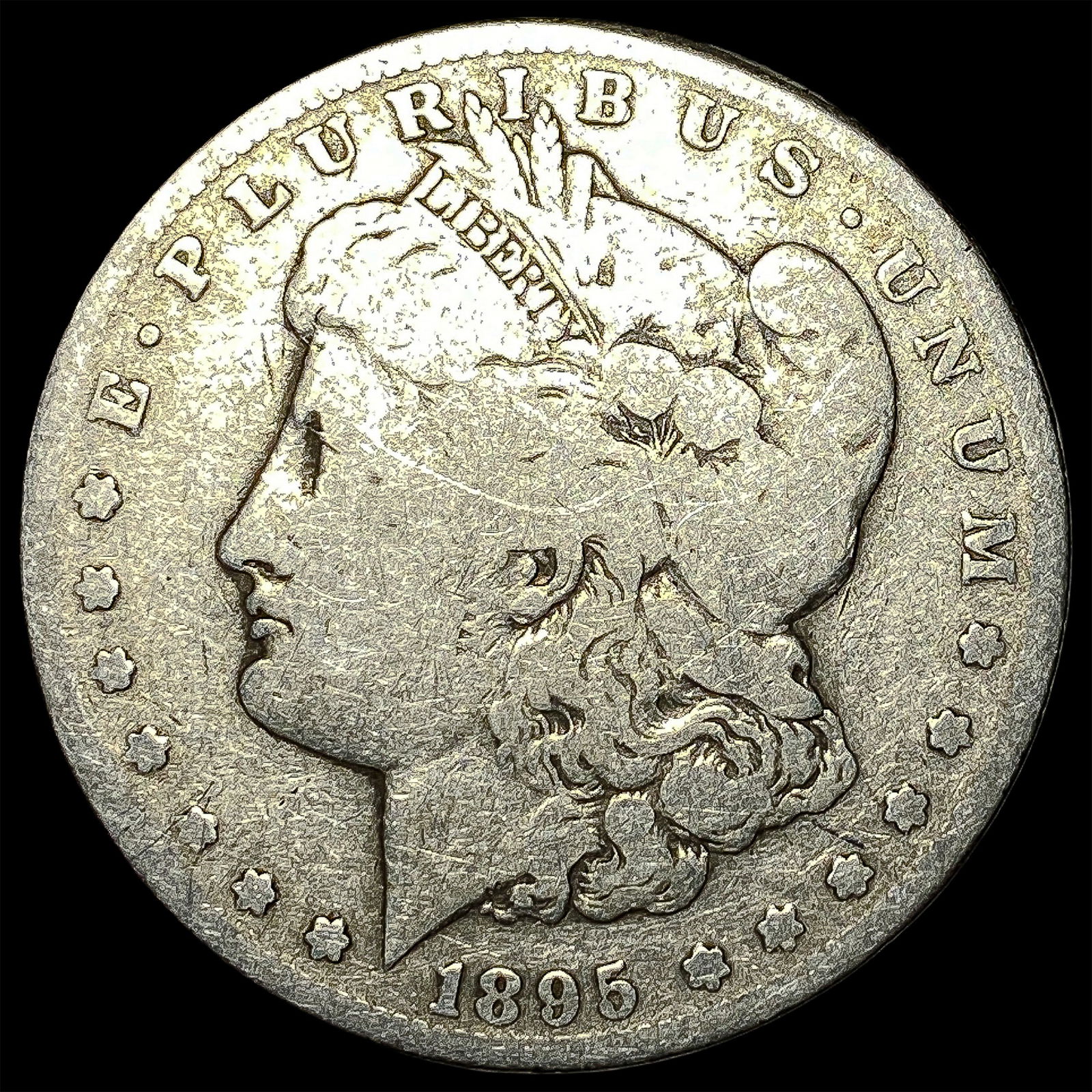 1895-S Silver Morgan Dollar NICELY CIRCULATED: 1895-S Silver Morgan Dollar NICELY CIRCULATED