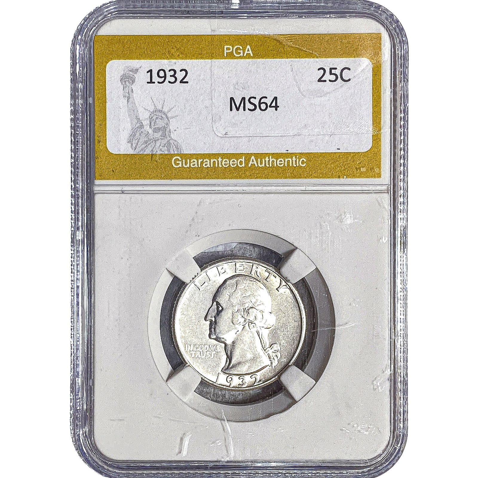 1932 Washington Silver Quarter PGA MS64: 1932 Washington Silver Quarter PGA MS64