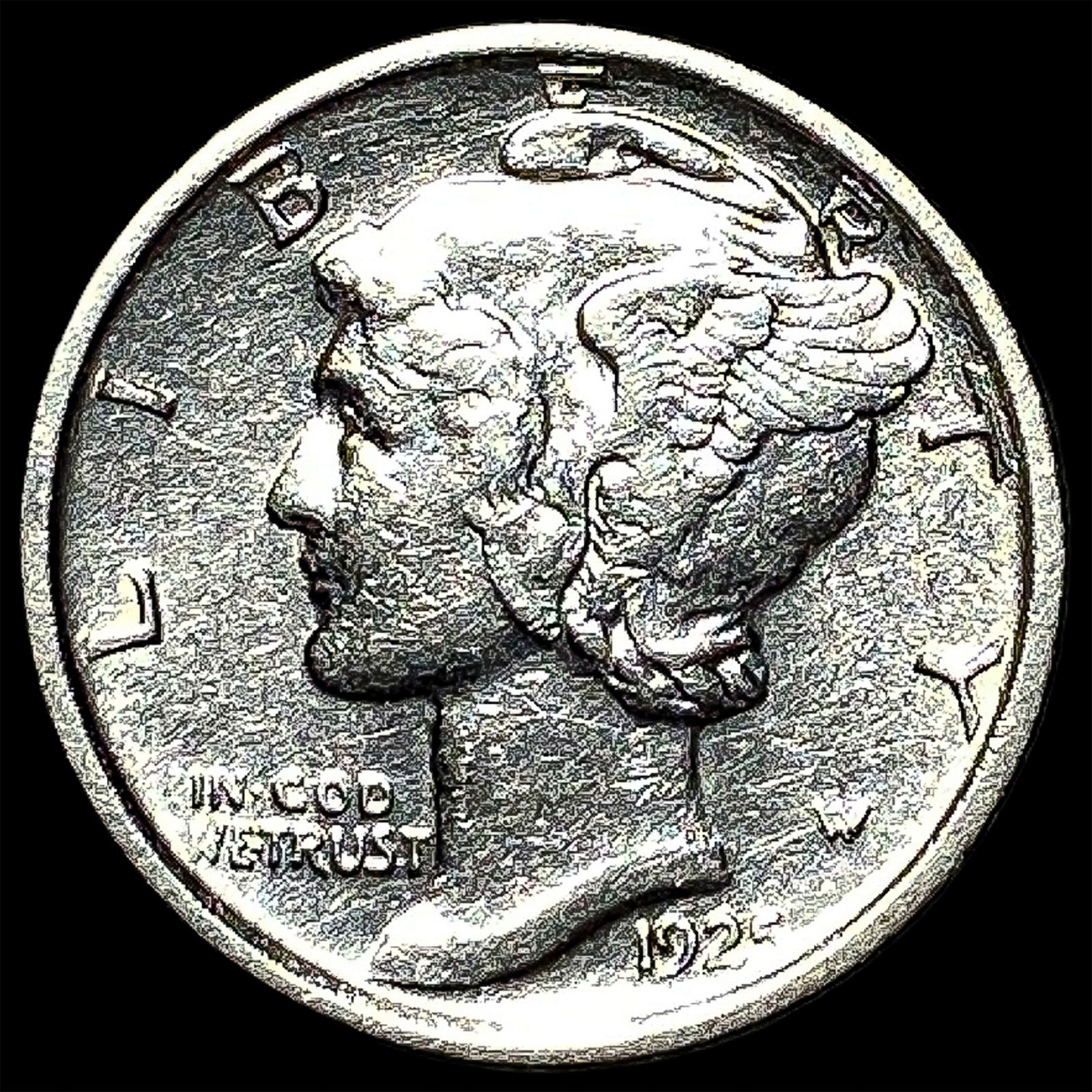 1925-D Silver Mercury Dime CLOSELY UNCIRCULATED (1 of 2)