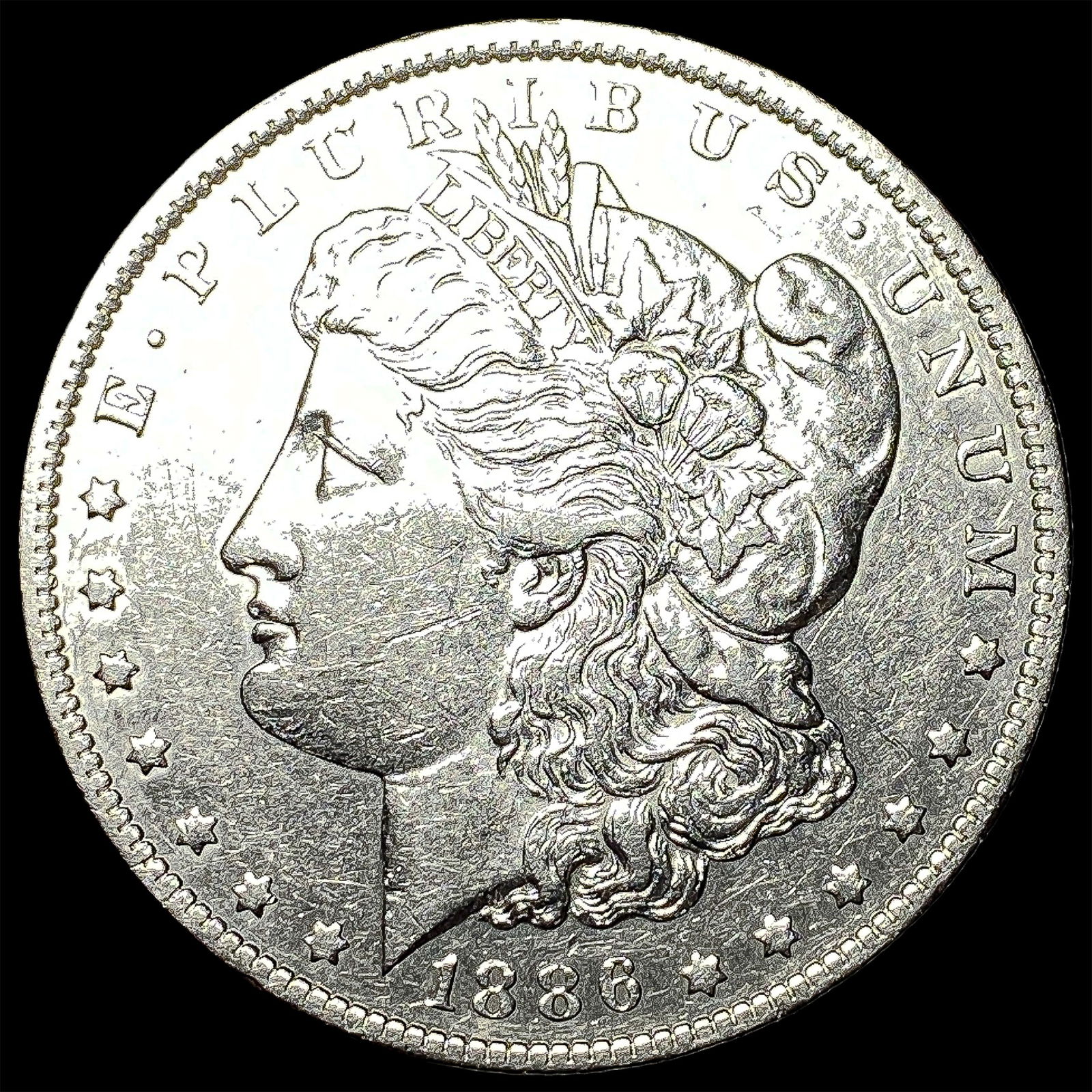 1886 Morgan Silver Dollar CLOSELY UNCIRCULATED: 1886 Morgan Silver Dollar CLOSELY UNCIRCULATED