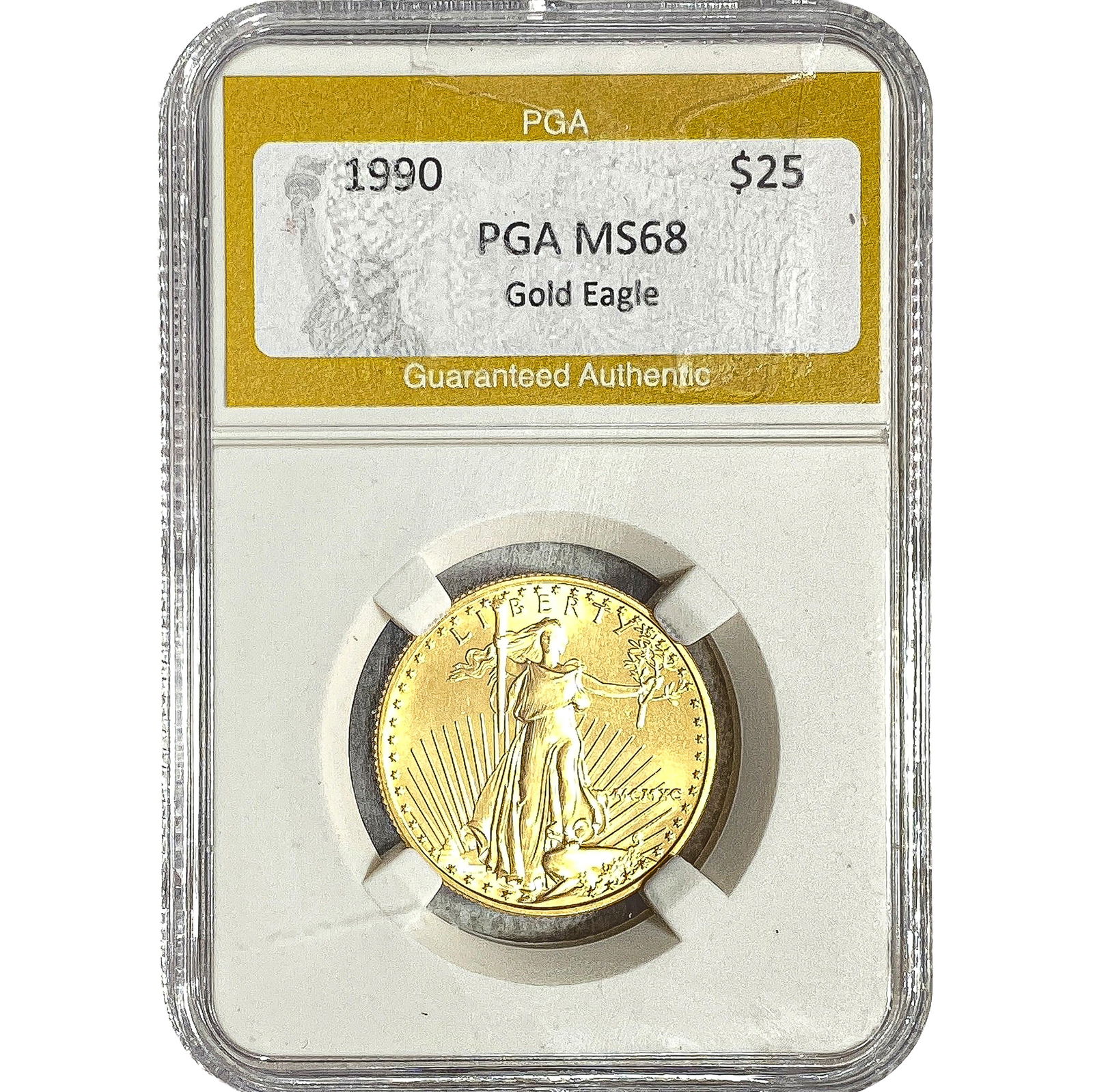 1990 1/2oz $25 Gold Eagle PGA MS68: 1990 1/2oz $25 Gold Eagle PGA MS68