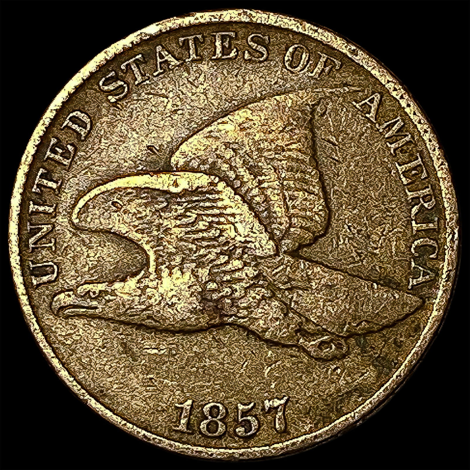 1857 Flying Eagle Cent HIGH GRADE: 1857 Flying Eagle Cent HIGH GRADE