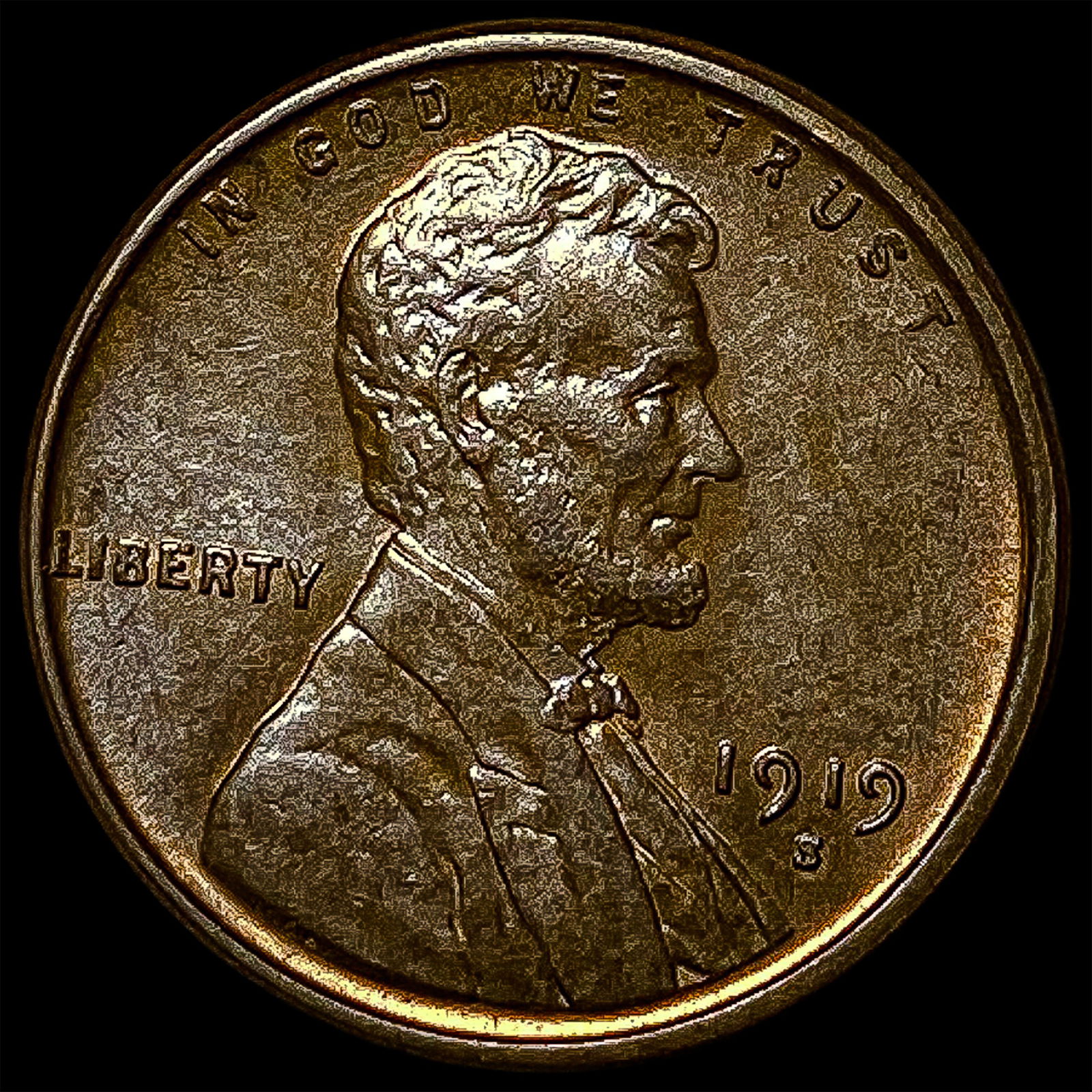 1919-S Lincoln Wheat Cent UNCIRCULATED (1 of 2)