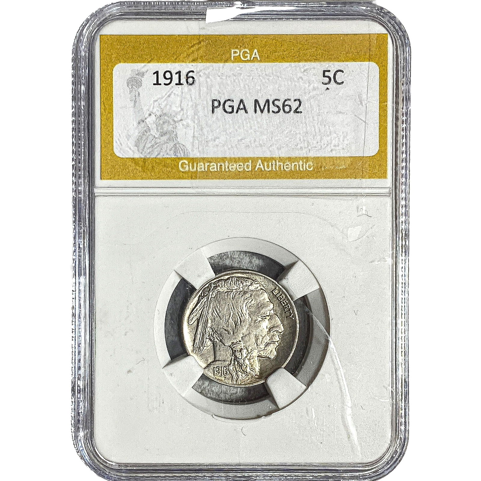 1916 Buffalo Nickel PGA MS62: 1916 Buffalo Nickel PGA MS62
