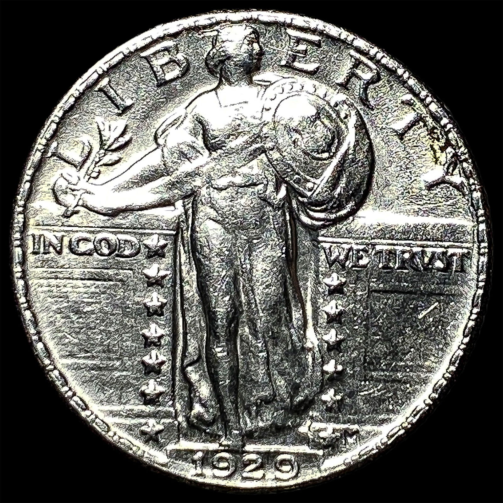 1929 Standing Liberty Silver Quarter UNCIRCULATED: 1929 Standing Liberty Silver Quarter UNCIRCULATED