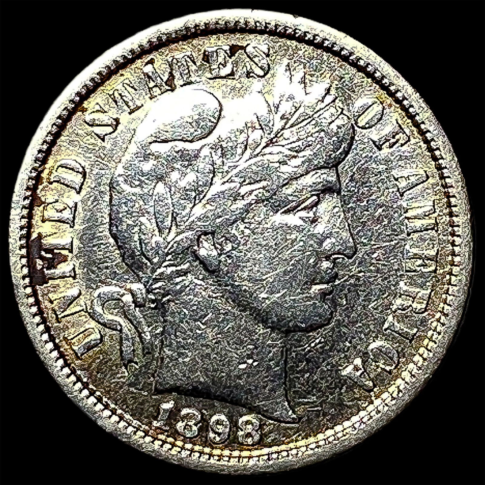 1898-S Silver Barber Dime CLOSELY UNCIRCULATED (1 of 2)
