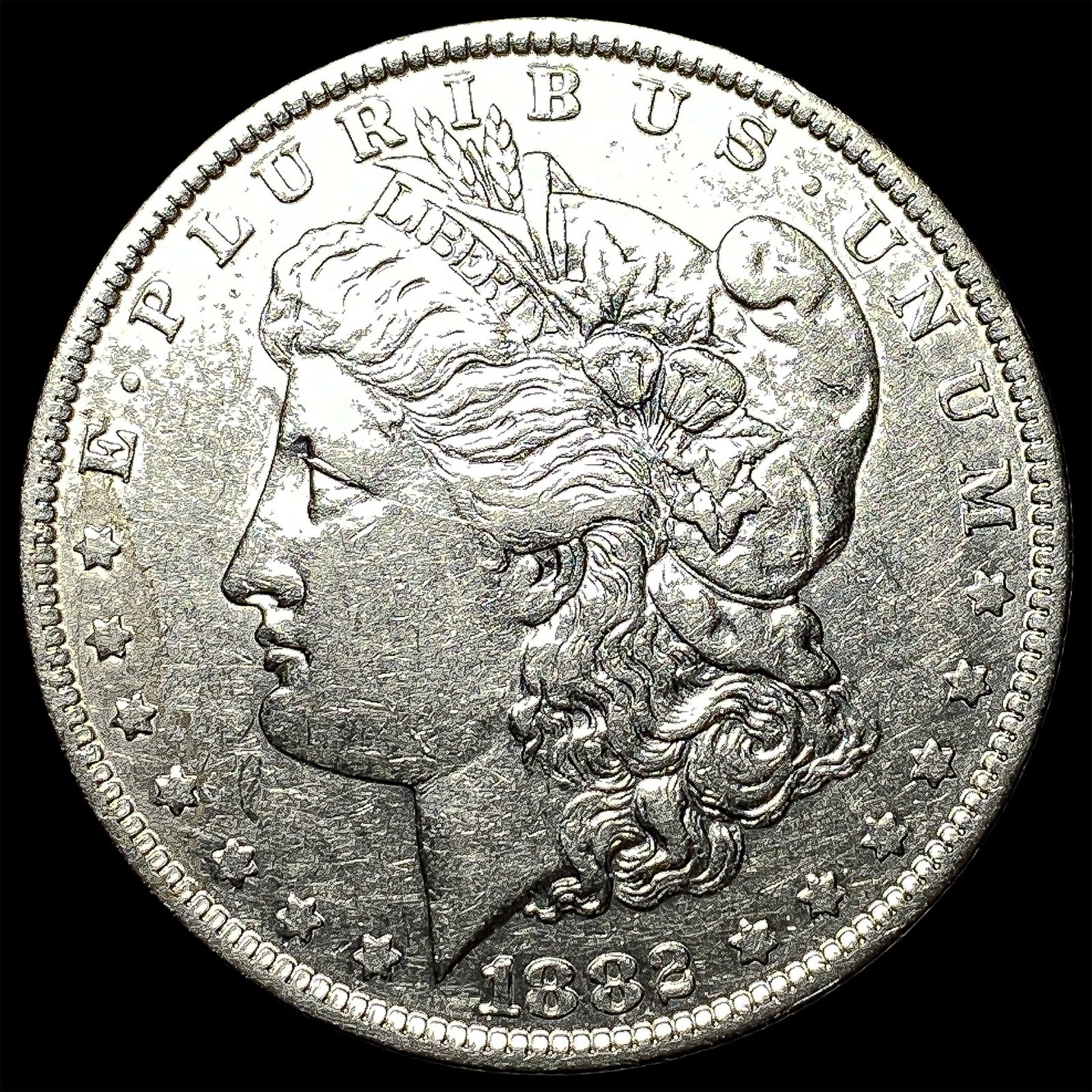 1882-S Silver Morgan Dollar CLOSELY UNCIRCULATED: 1882-S Silver Morgan Dollar CLOSELY UNCIRCULATED