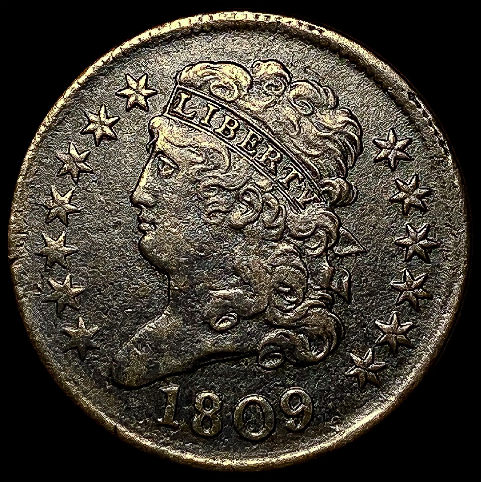 1809 Classic Head Half Cent ABOUT UNCIRCULATED (1 of 2)