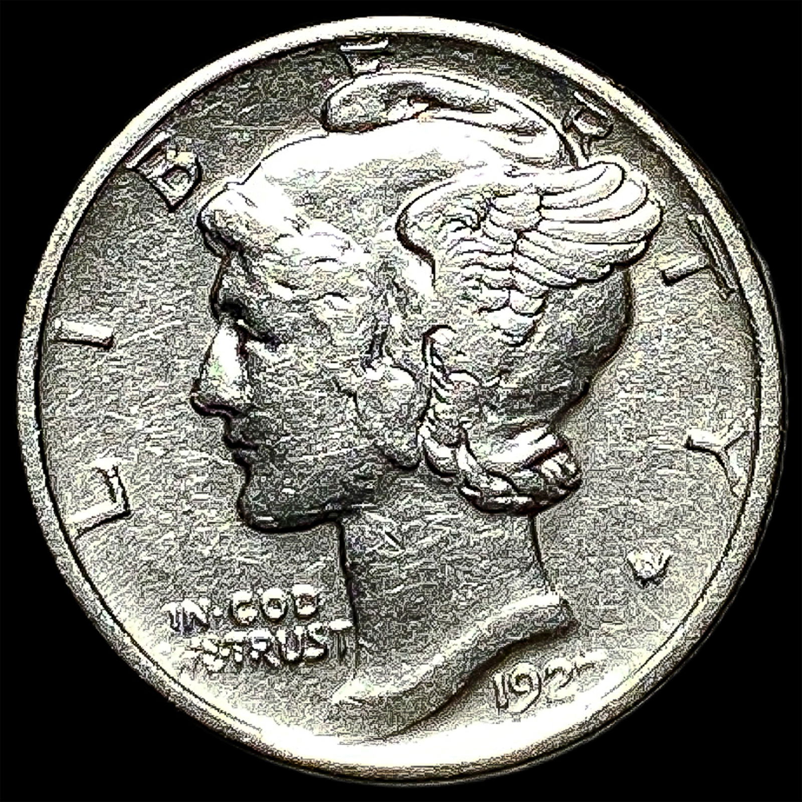 1927-D Silver Mercury Dime NEARLY UNCIRCULATED: 1927-D Silver Mercury Dime NEARLY UNCIRCULATED