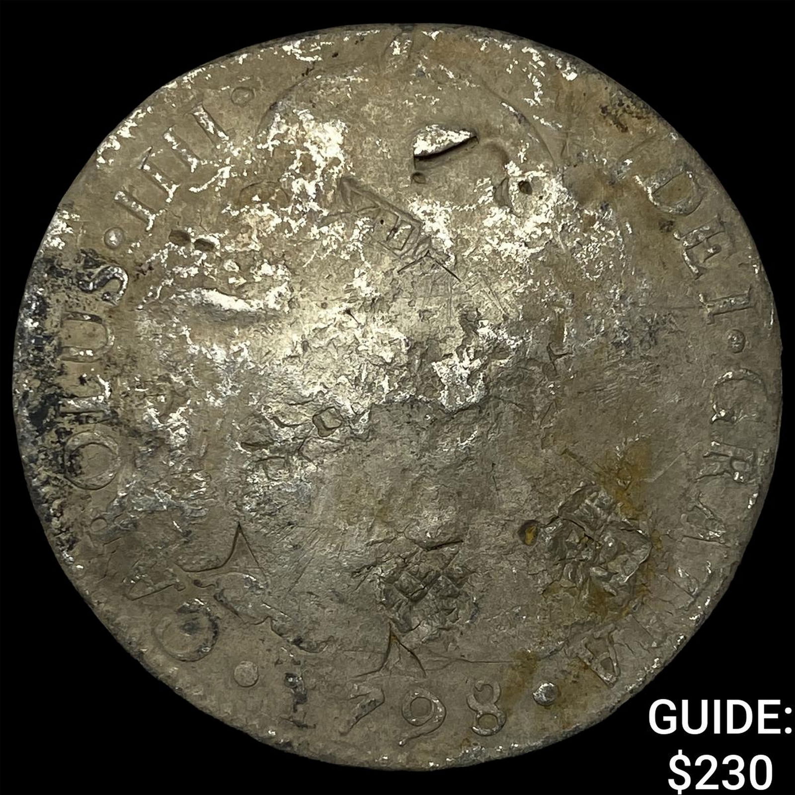 Colonial Spain Silver 8 Reales Punchmarked NEARLY UNCIRCULATED: Colonial Spain Silver 8 Reales Punchmarked NEARLY UNCIRCULATED