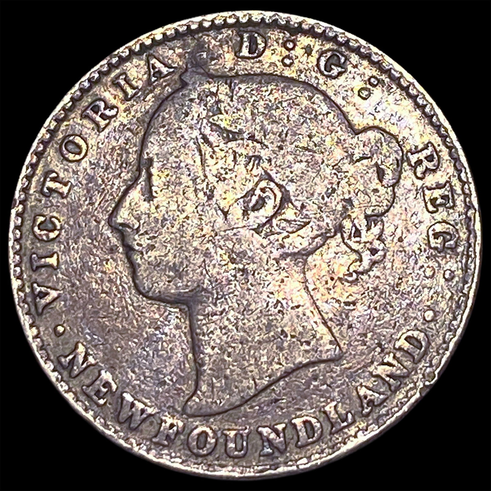 1890 Newfoundland Silver 10 Cents NEARLY UNCIRCULATED: 1890 Newfoundland Silver 10 Cents NEARLY UNCIRCULATED