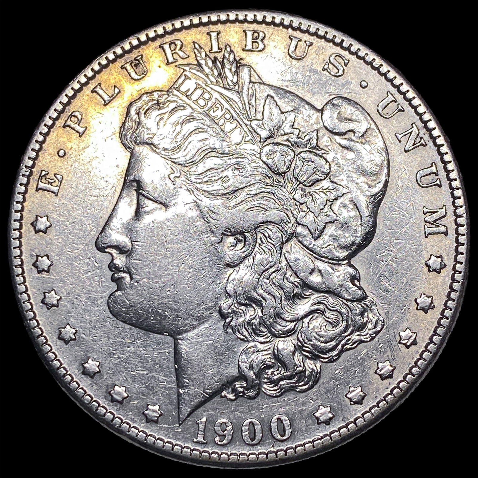1900-S Silver Morgan Dollar NEARLY UNCIRCULATED: 1900-S Silver Morgan Dollar NEARLY UNCIRCULATED