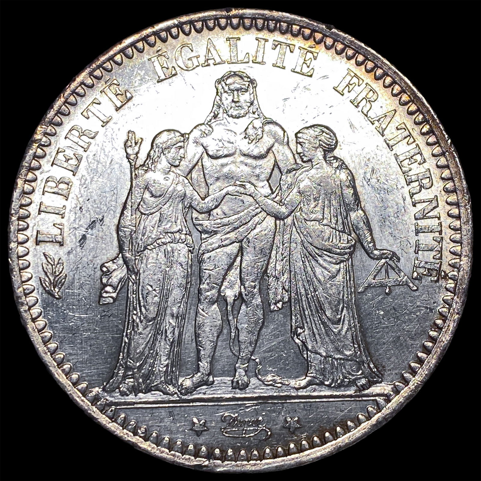 1873-A Silver 5 Francs France UNCIRCULATED: 1873-A Silver 5 Francs France UNCIRCULATED