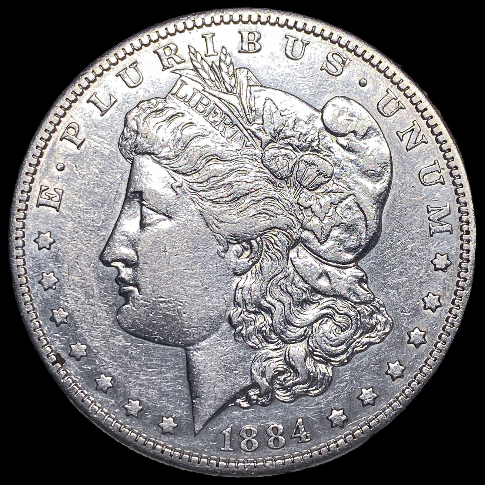 1884-S Silver Morgan Dollar CLOSELY UNCIRCULATED: 1884-S Silver Morgan Dollar CLOSELY UNCIRCULATED
