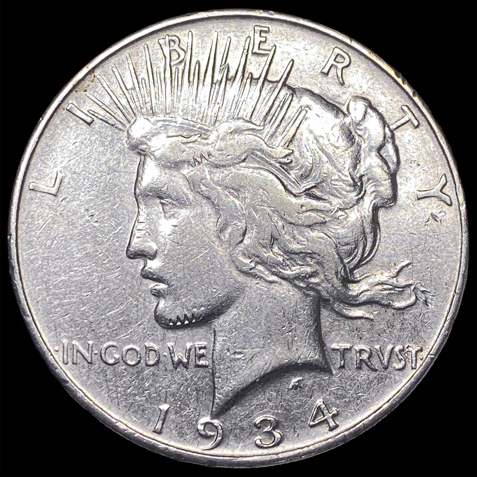 1934-D Peace Silver Dollar NEARLY UNCIRCULATED (1 of 2)