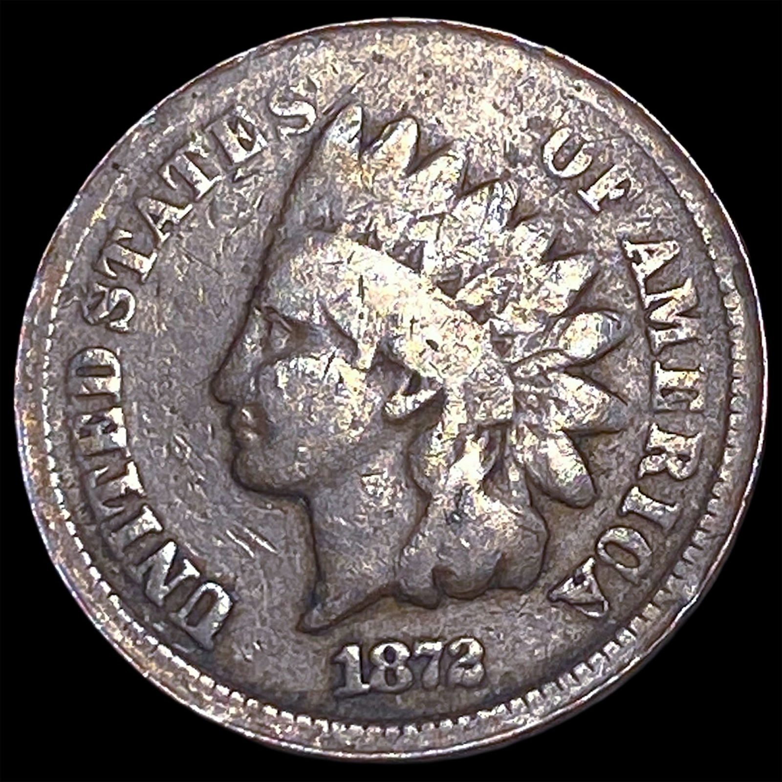 1872 Indian Head Cent LIGHTLY CIRCULATED (1 of 2)