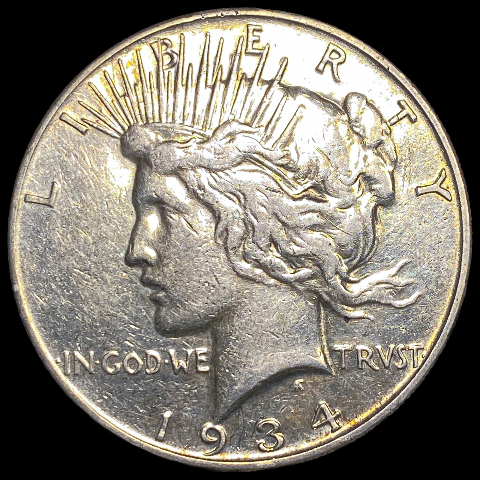 1934-S Peace Silver Dollar CLOSELY UNCIRCULATED (1 of 2)