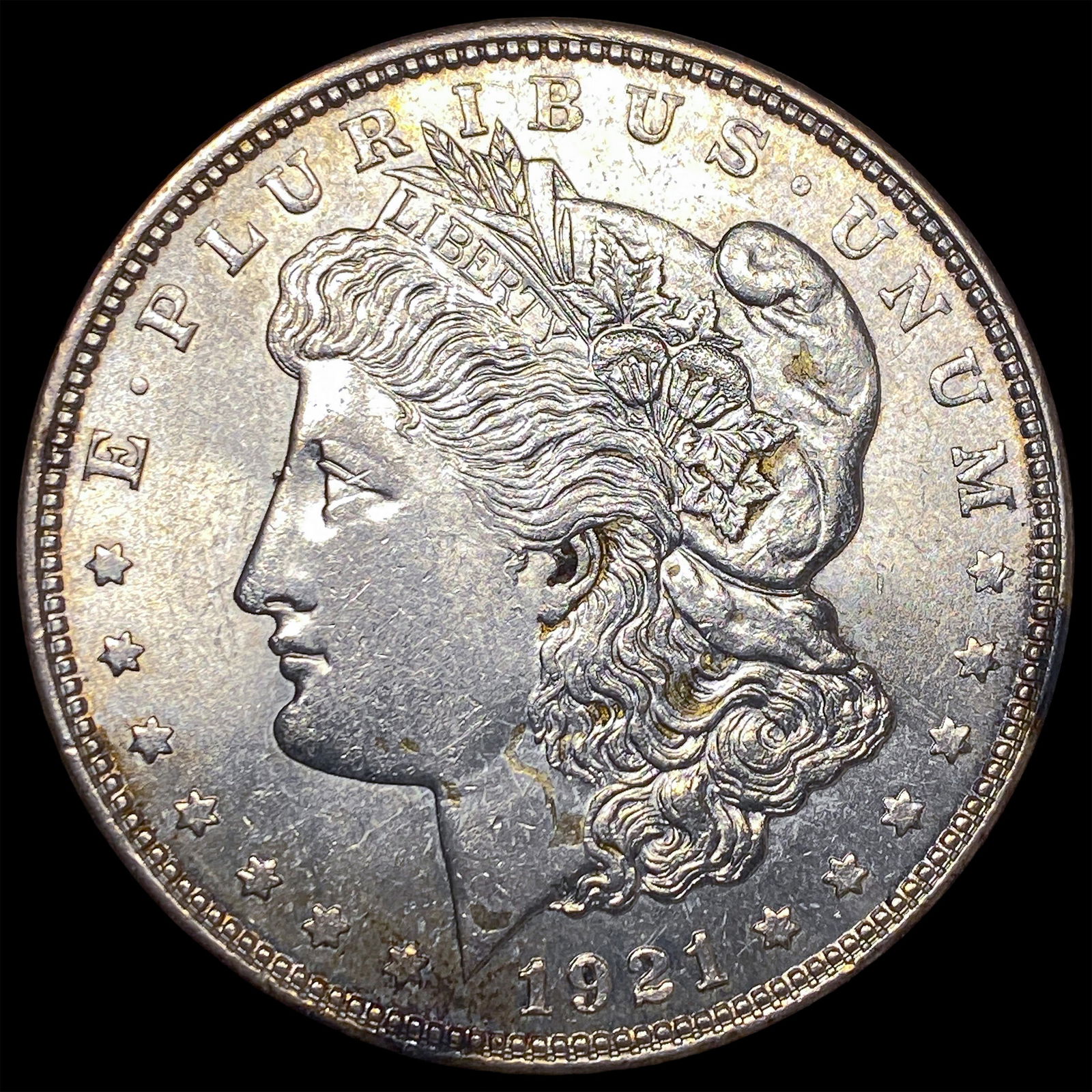 1921-D Silver Morgan Dollar NEARLY UNCIRCULATED (1 of 2)