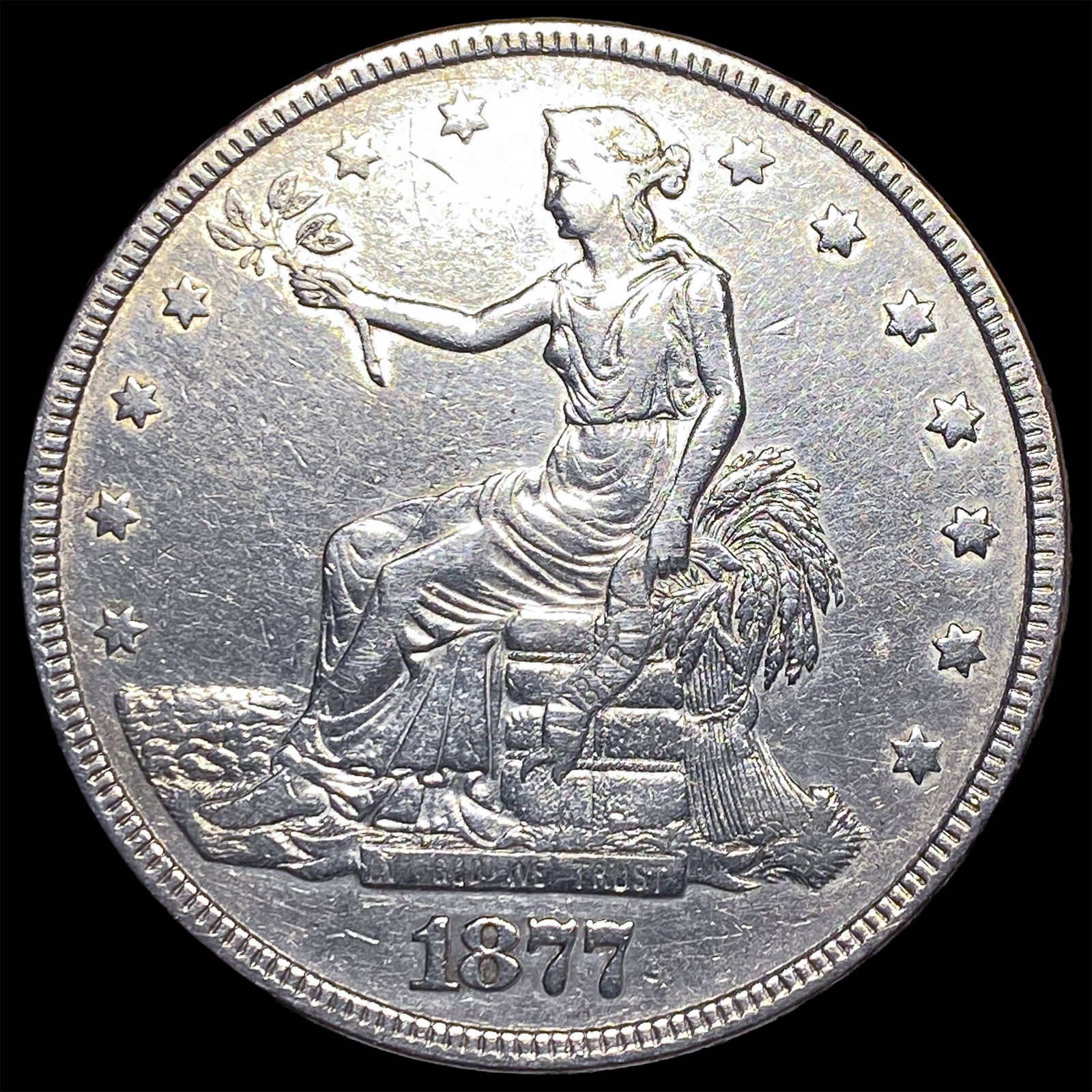 1877 Silver Trade Dollar LIGHTLY CIRCULATED (1 of 2)