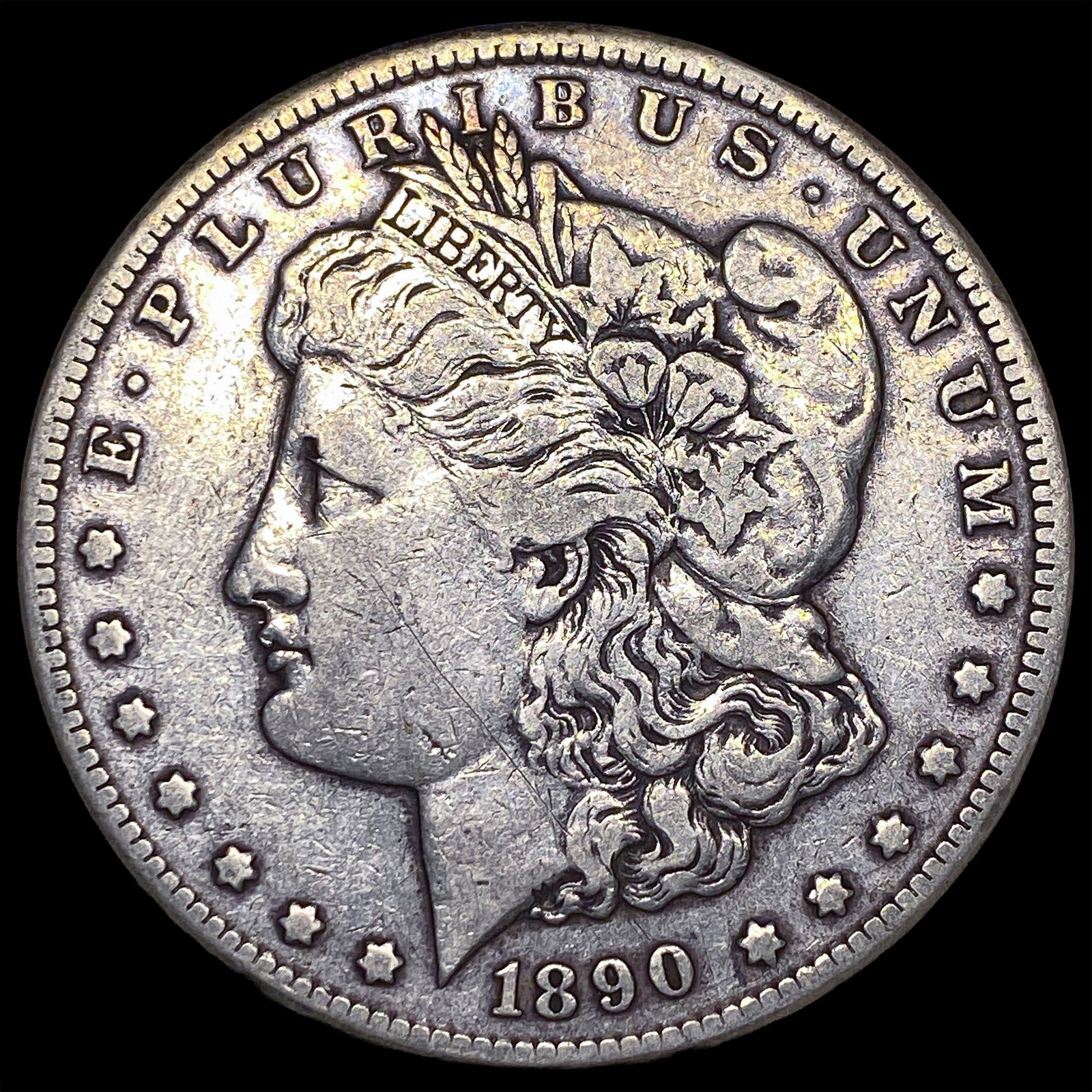 1890-CC Silver Morgan Dollar NEARLY UNCIRCULATED: 1890-CC Silver Morgan Dollar NEARLY UNCIRCULATED