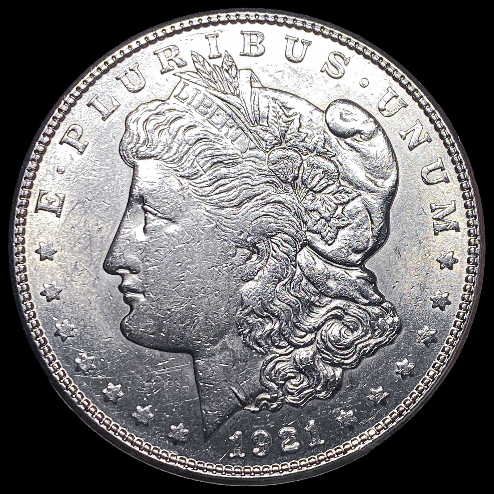 1921 Silver Morgan Dollar CLOSELY UNCIRCULATED: 1921 Silver Morgan Dollar CLOSELY UNCIRCULATED