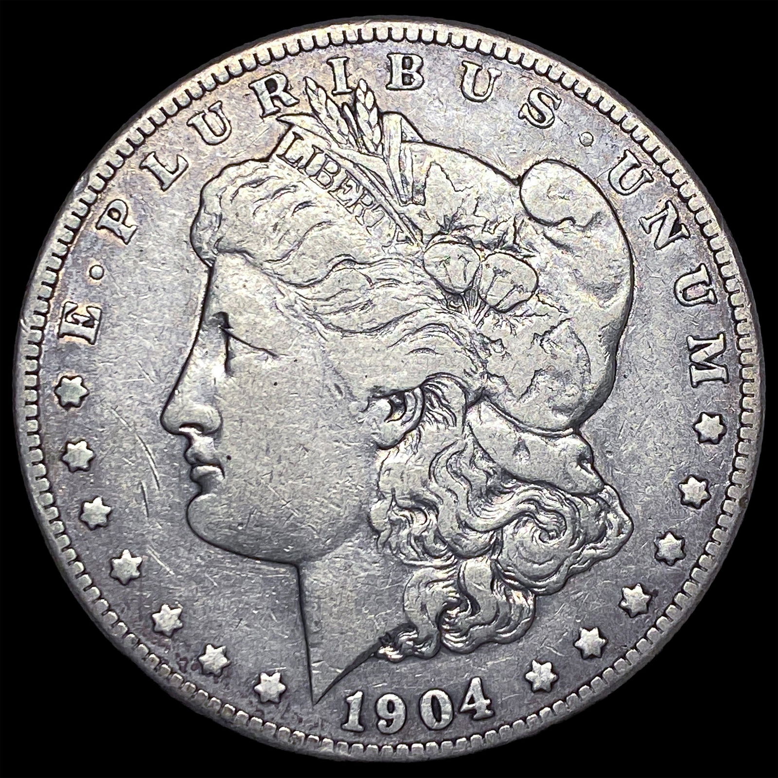 1904-S Silver Morgan Dollar ABOUT UNCIRCULATED (1 of 2)