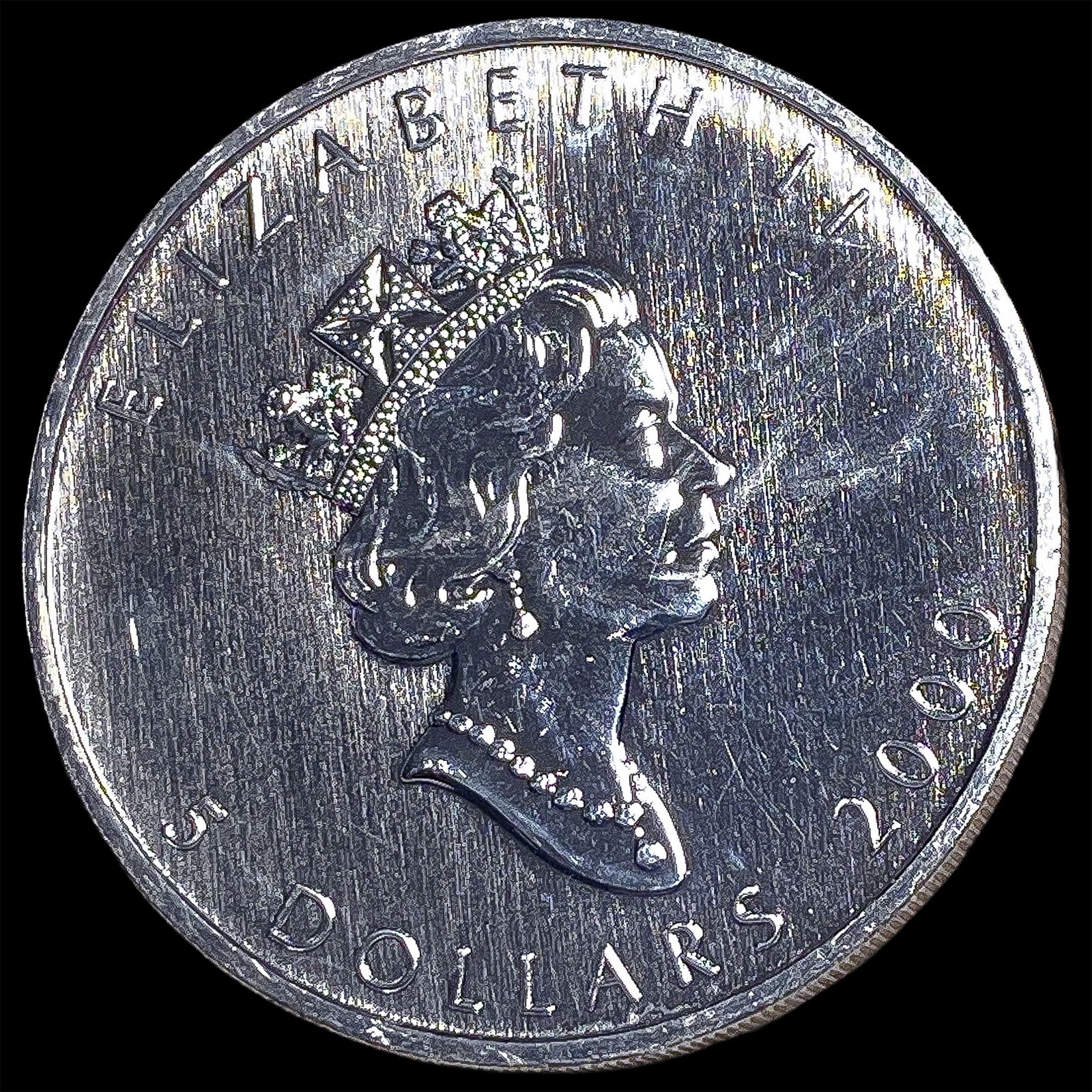2000 Silver 1 oz Canadian Maple Leaf $5 SUPERB GEM BU: 2000 Silver 1 oz Canadian Maple Leaf $5 SUPERB GEM BU