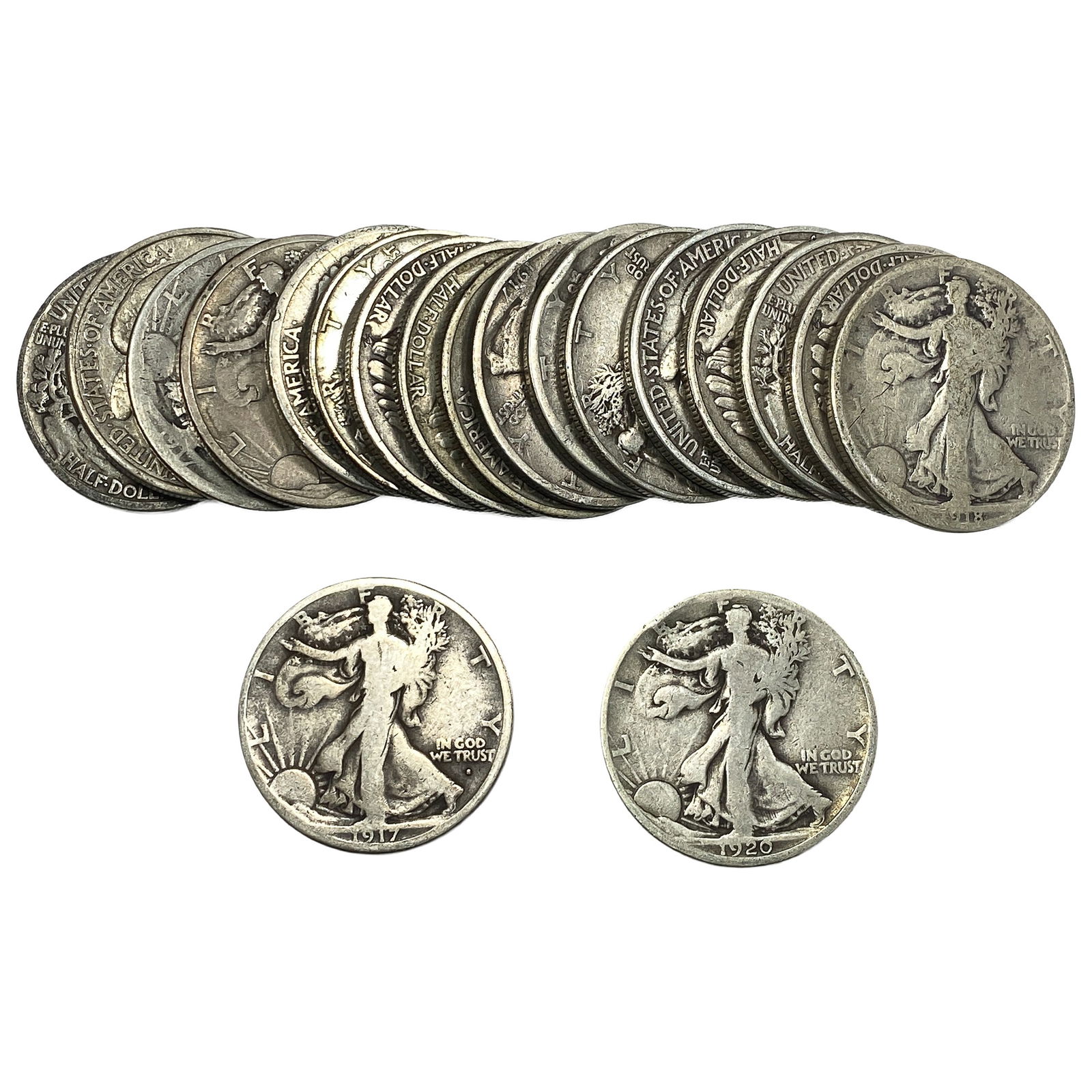 Roll of 20 Walking Liberty 50C: Roll of 20 Walking Liberty 50C