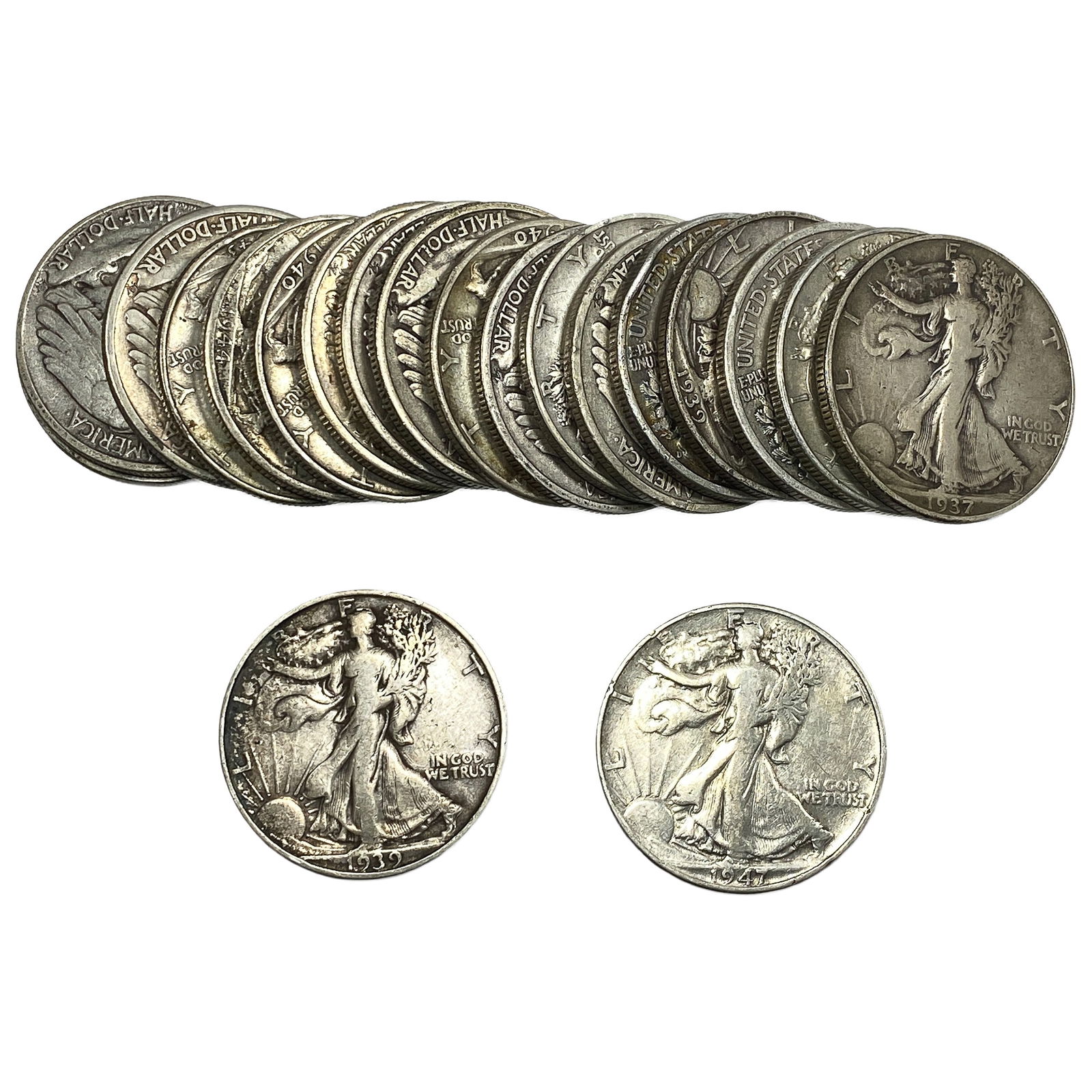 Roll of 20 Walking Liberty 50C: Roll of 20 Walking Liberty 50C
