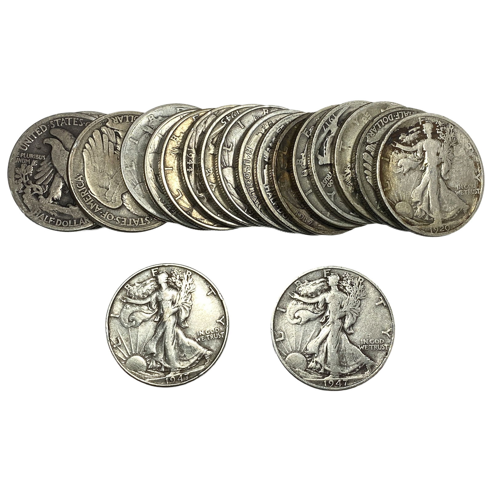 Roll of 20 Walking Liberty 50C: Roll of 20 Walking Liberty 50C