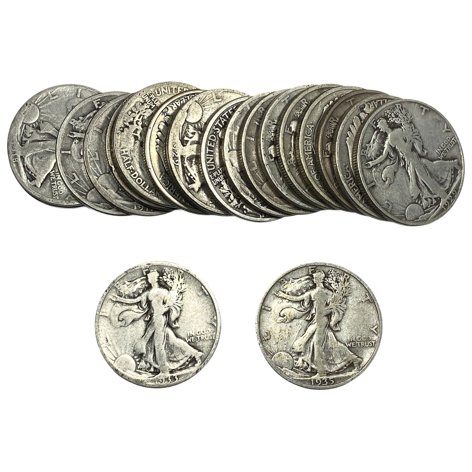 Roll of 20 Walking Liberty 50C: Roll of 20 Walking Liberty 50C