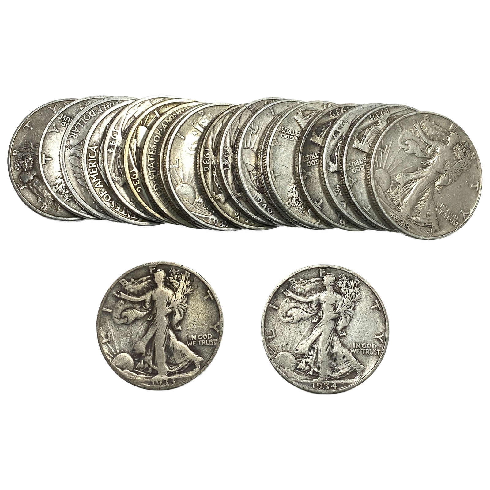 Roll of 20 Walking Liberty 50C: Roll of 20 Walking Liberty 50C