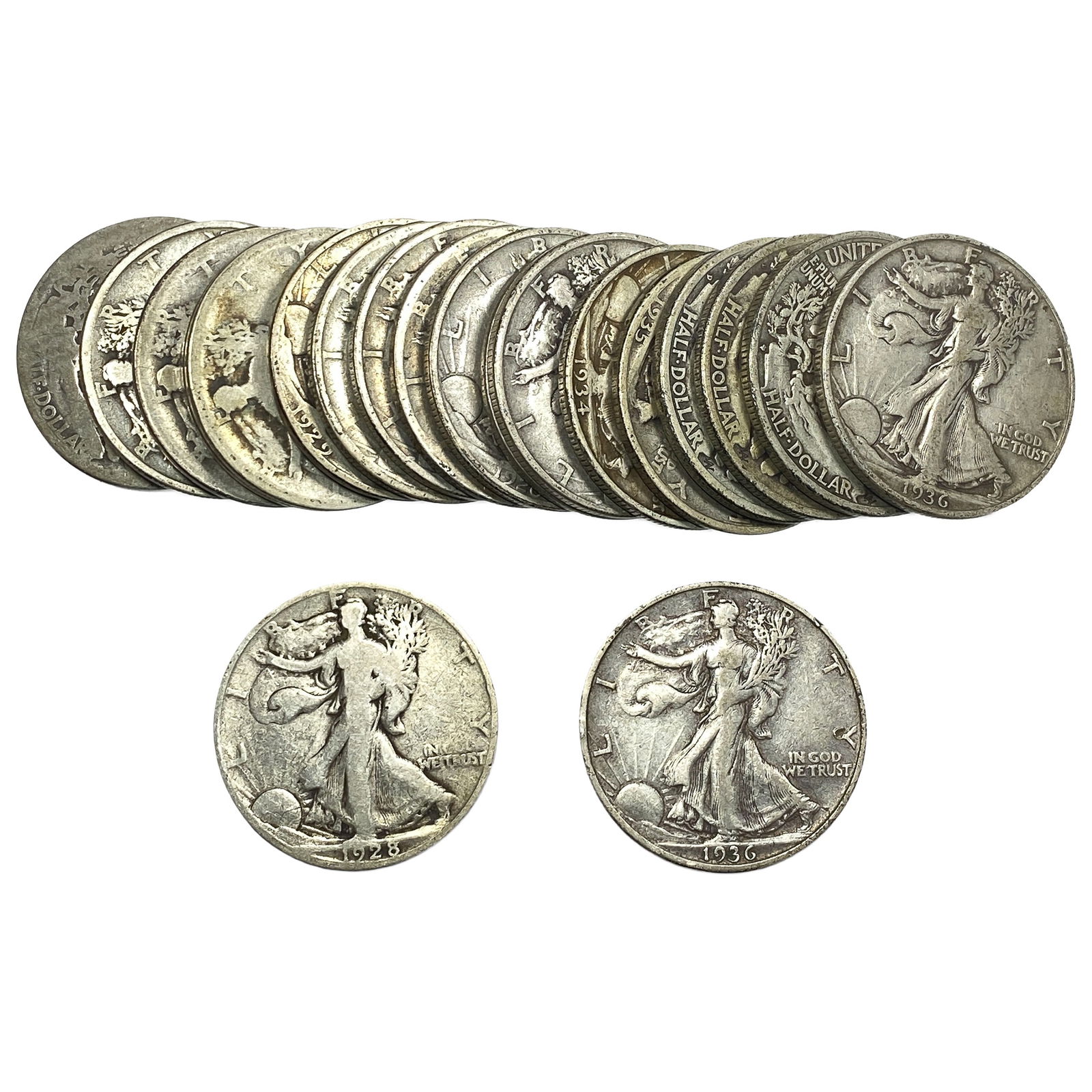 Roll of 20 Walking Liberty 50C: Roll of 20 Walking Liberty 50C
