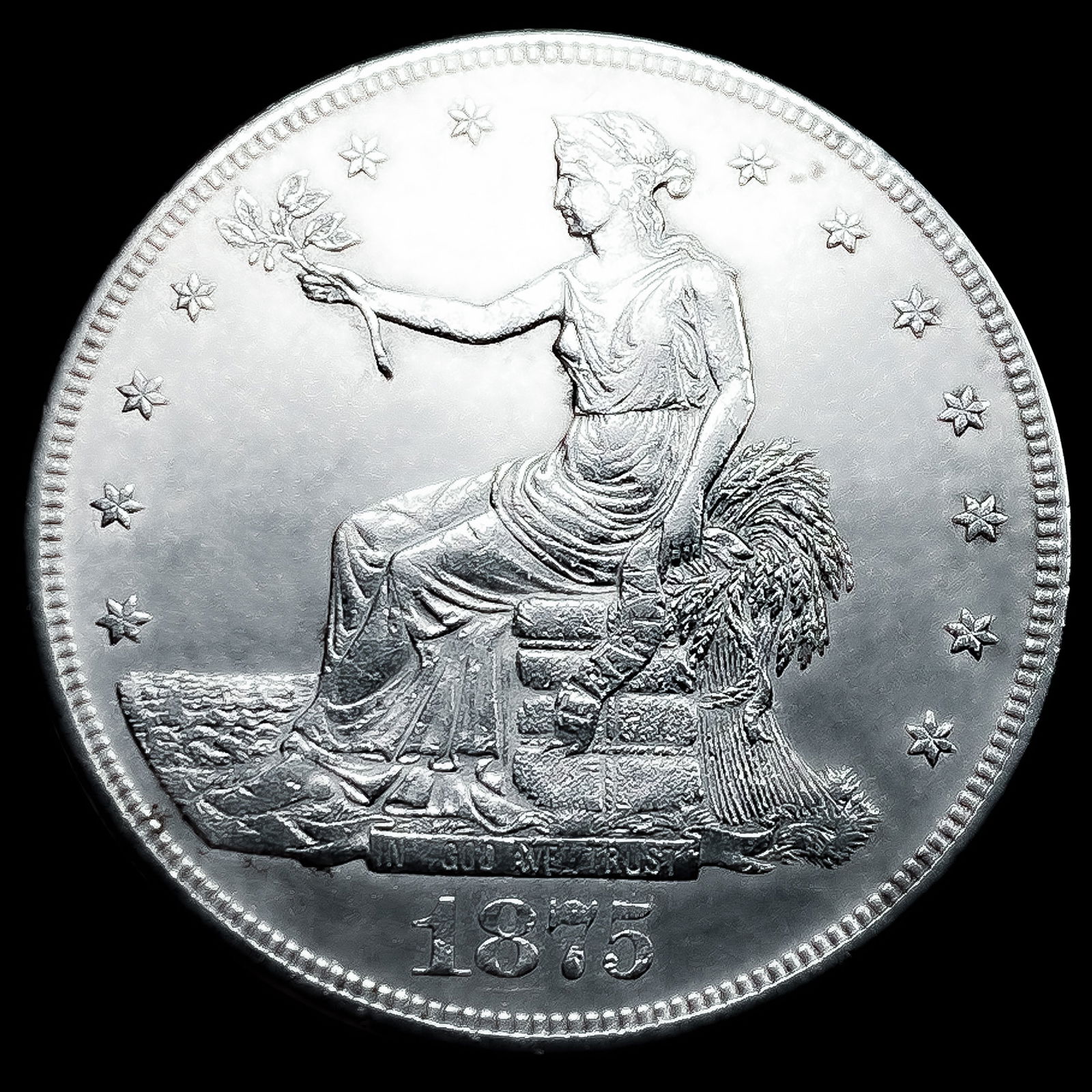 1875-CC Silver Trade Dollar: 1875-CC Silver Trade Dollar