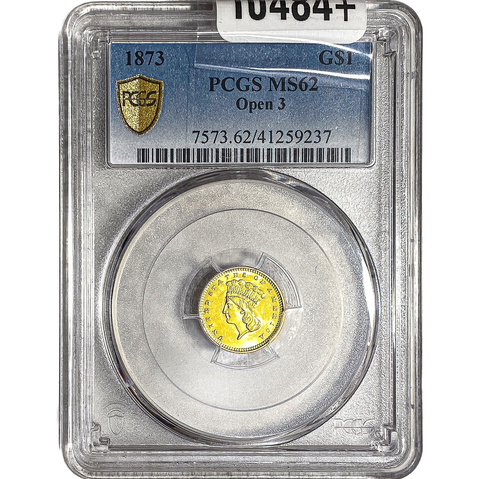 1879 Rare Gold Dollar PCGS MS62 Open 3 (1 of 2)