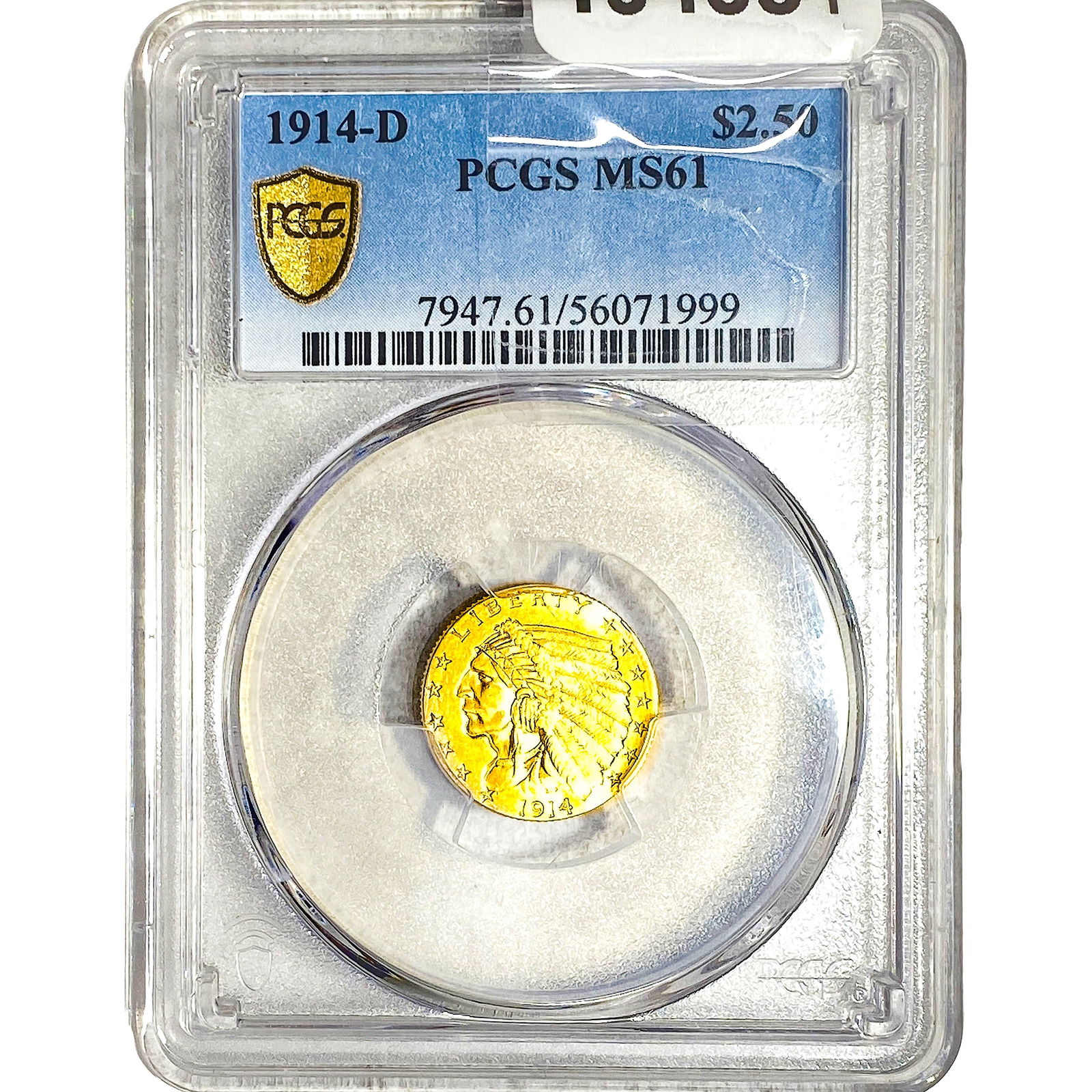 1914-D $2.50 Gold Quarter Eagle PCGS MS61 (1 of 2)