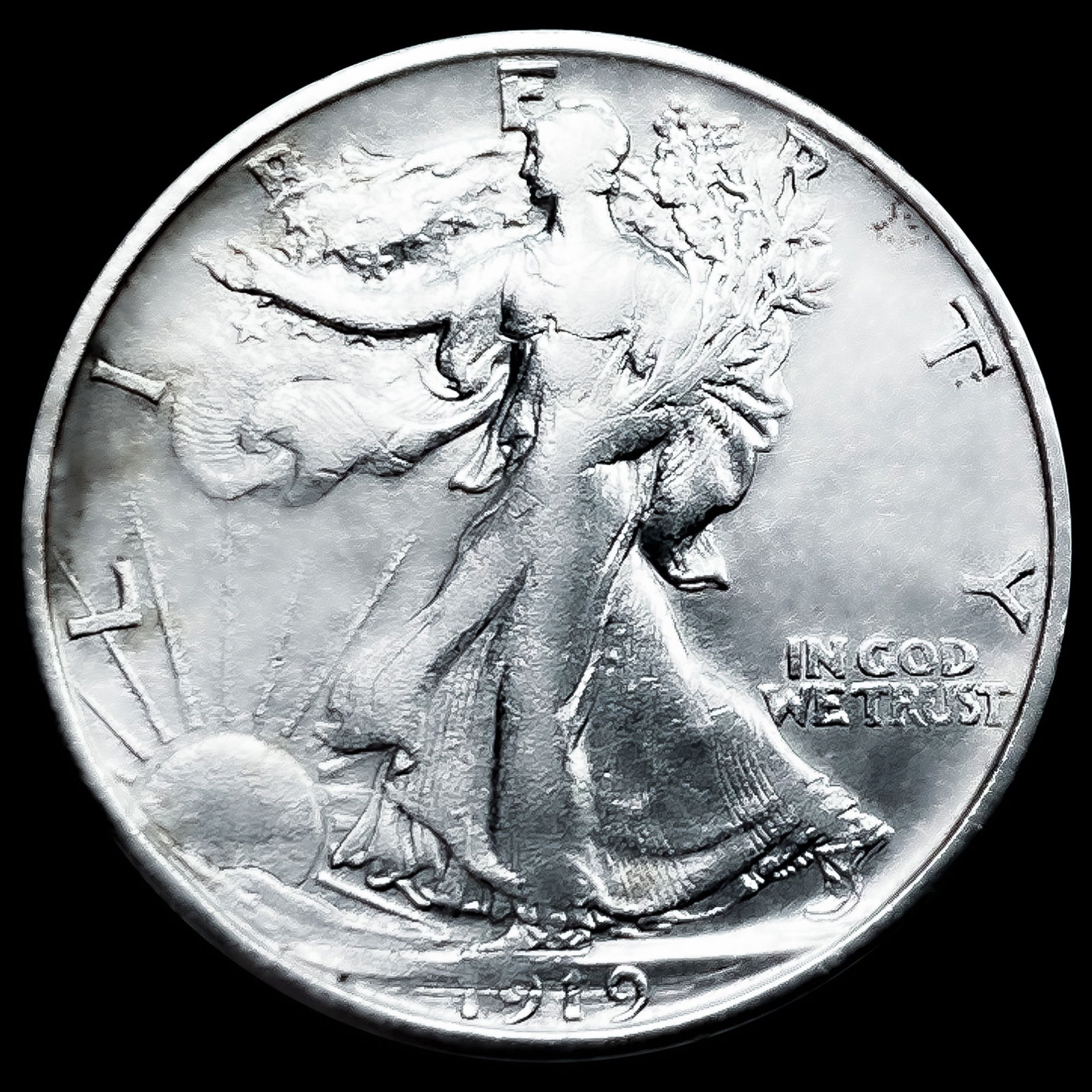 1919-S Walking Liberty Half Dollar (1 of 2)