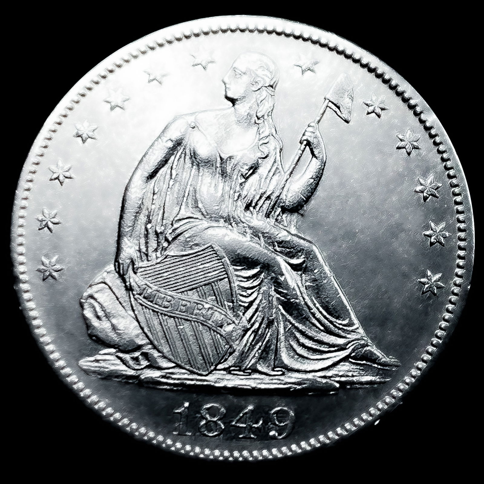 1849-O Seated Liberty Half Dollar: 1849-O Seated Liberty Half Dollar