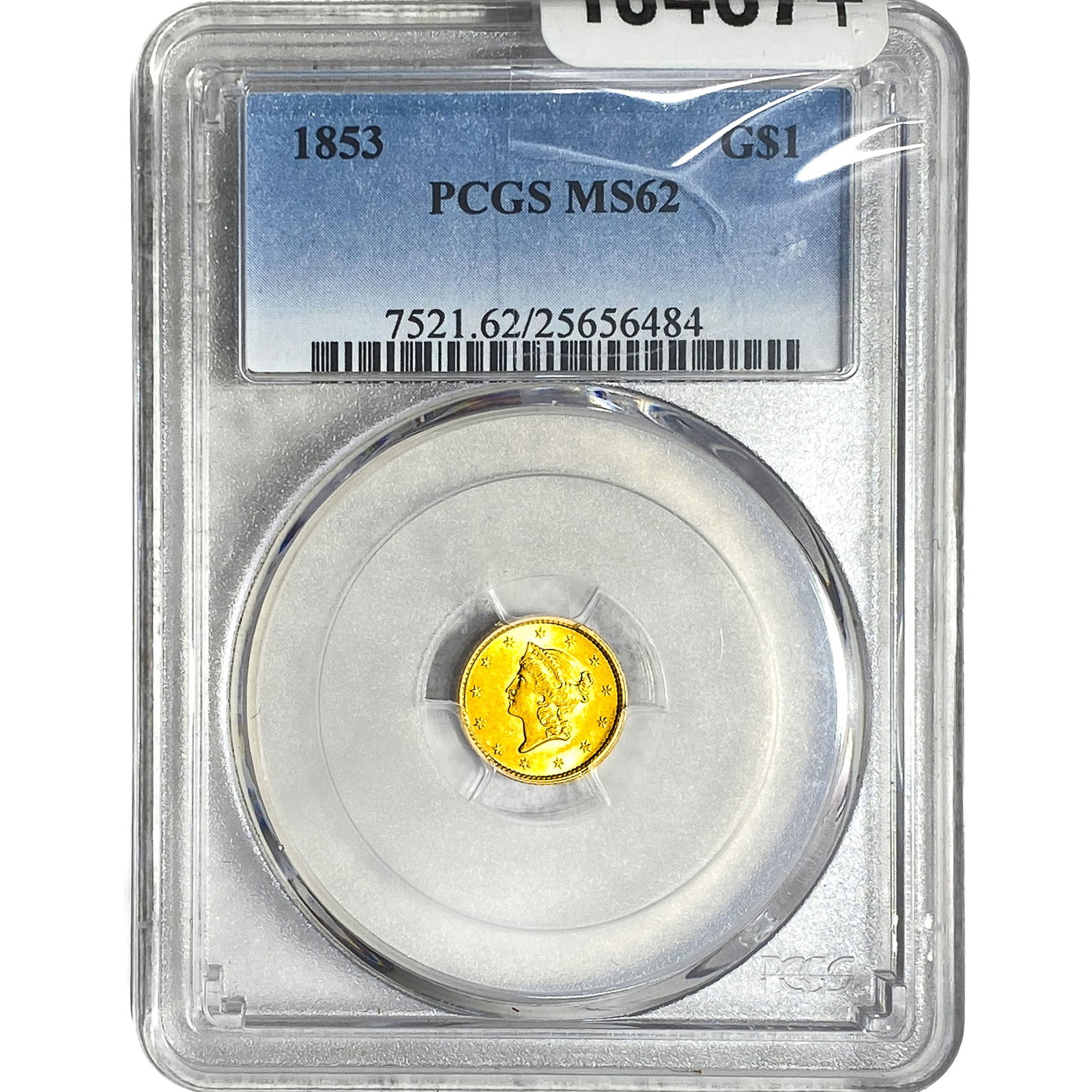 1853 Rare Gold Dollar PCGS MS62 (1 of 2)