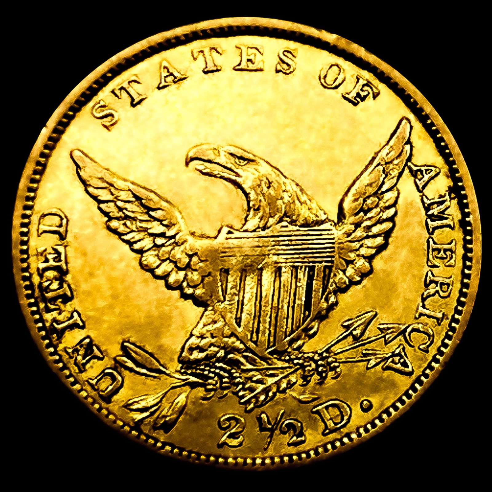 1836 Script 8 $2.50 Gold Quarter Eagle - 2