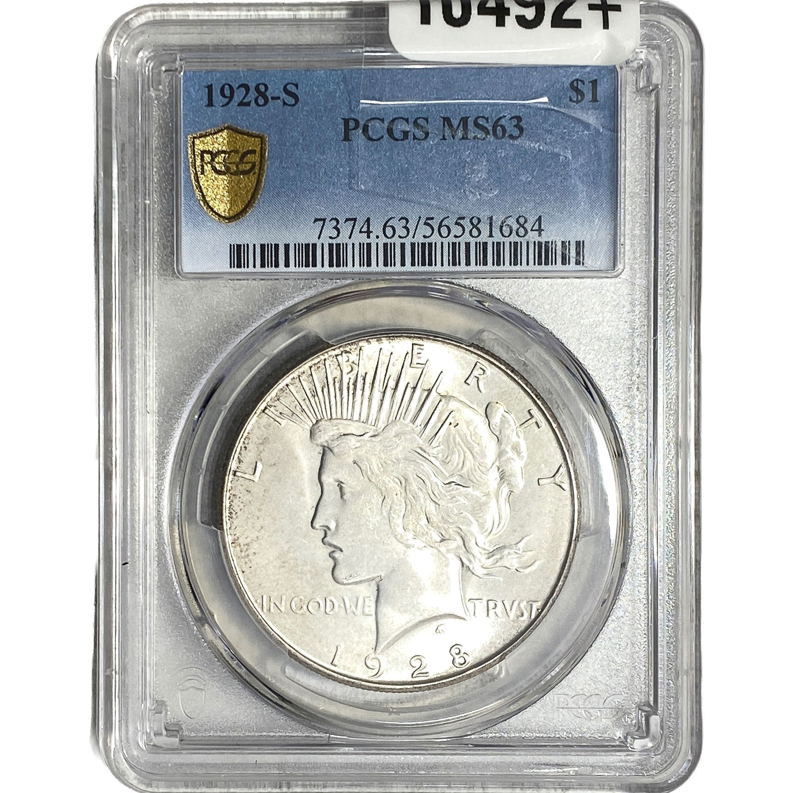 1928-S Silver Peace Dollar PCGS MS63 (1 of 2)