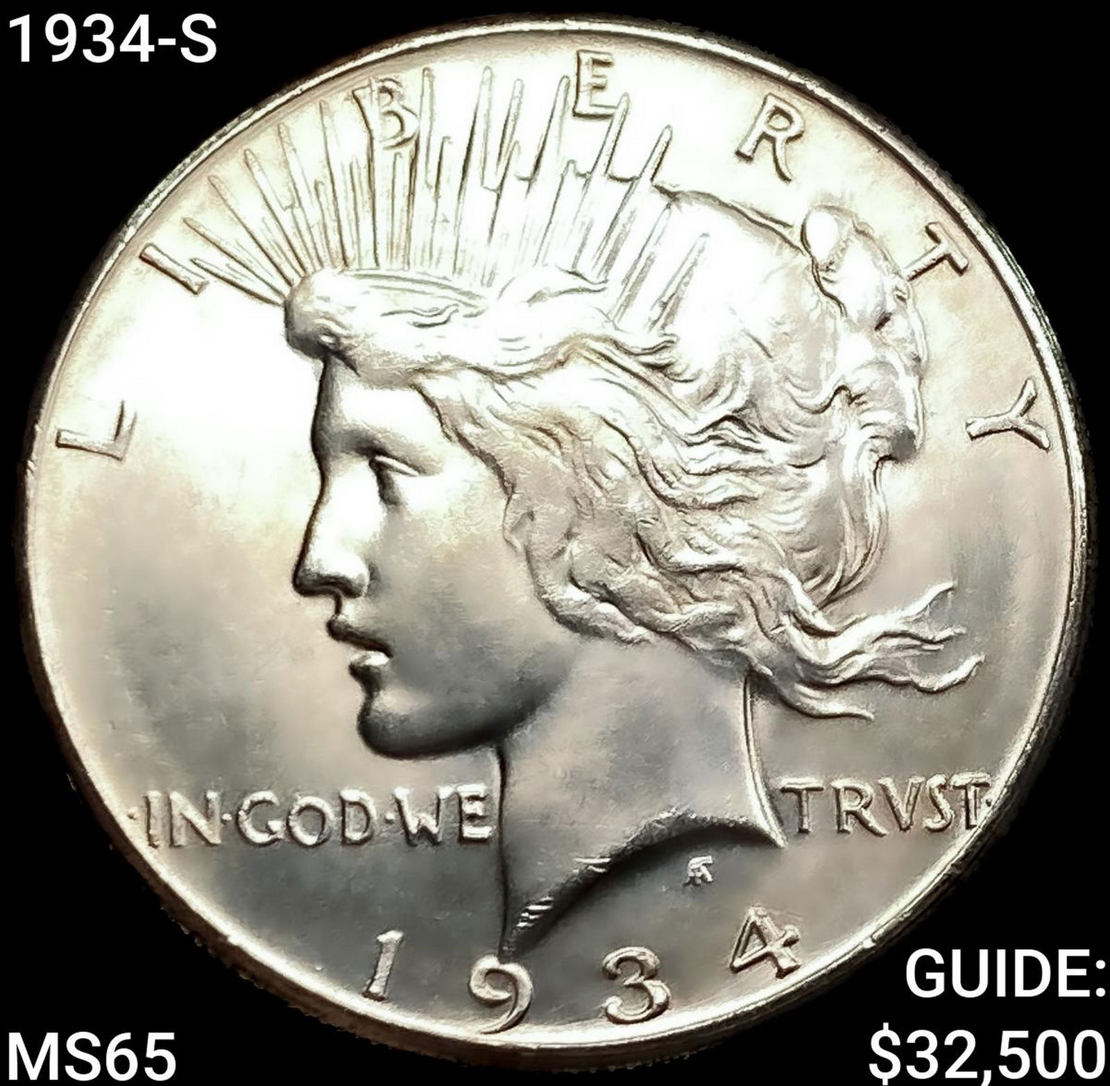 1934-S Silver Peace Dollar GEM BU (1 of 2)